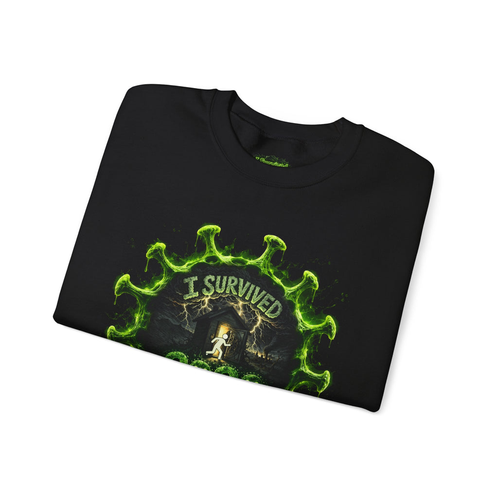 I Survived 2020 — Director's Cut S1:E3 "The Jab!" | Pandemic Edition Unisex Heavy Blend™ Crewneck Sweatshirt