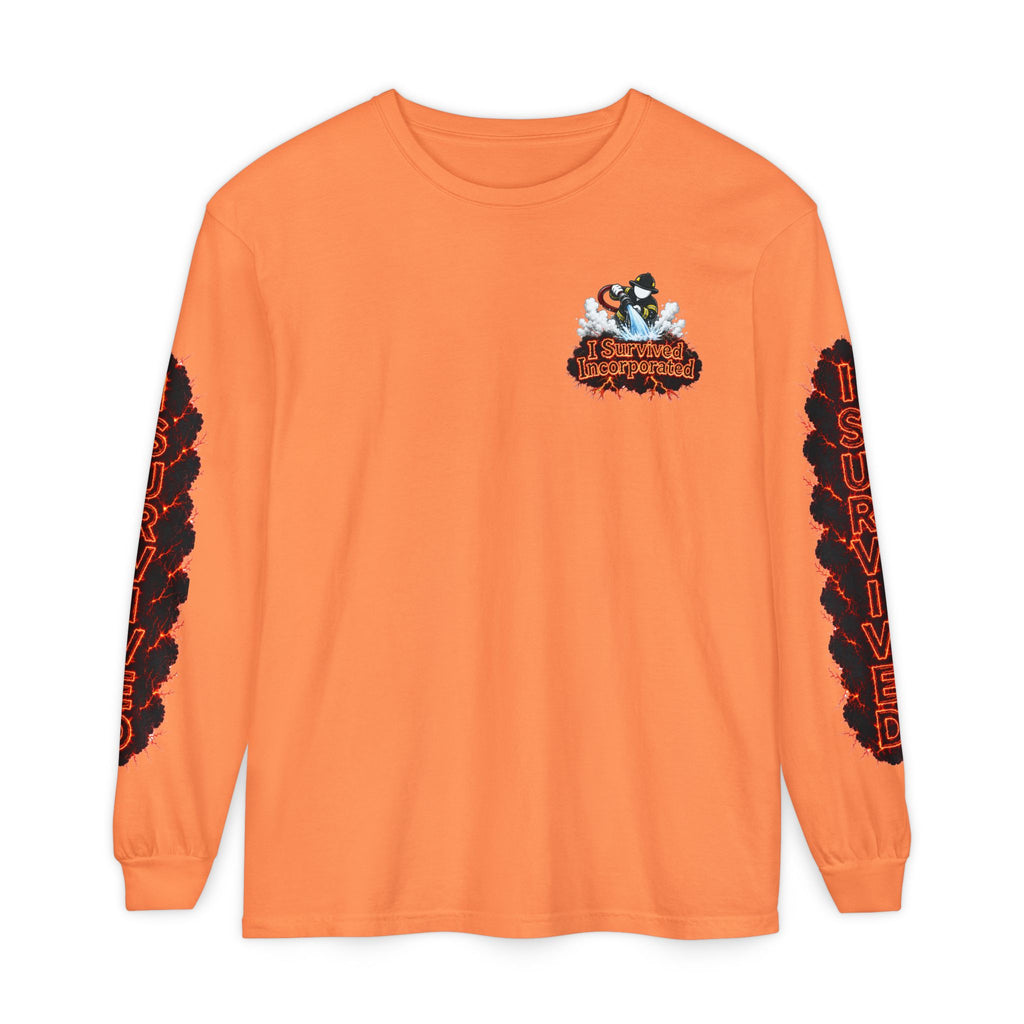 I Survived 2020 — "Please Stand By" Test Pattern Tee Special Edition Wildfire Signal Edition Summer Premiere Unisex Garment-Dyed Long Sleeve T-Shirt