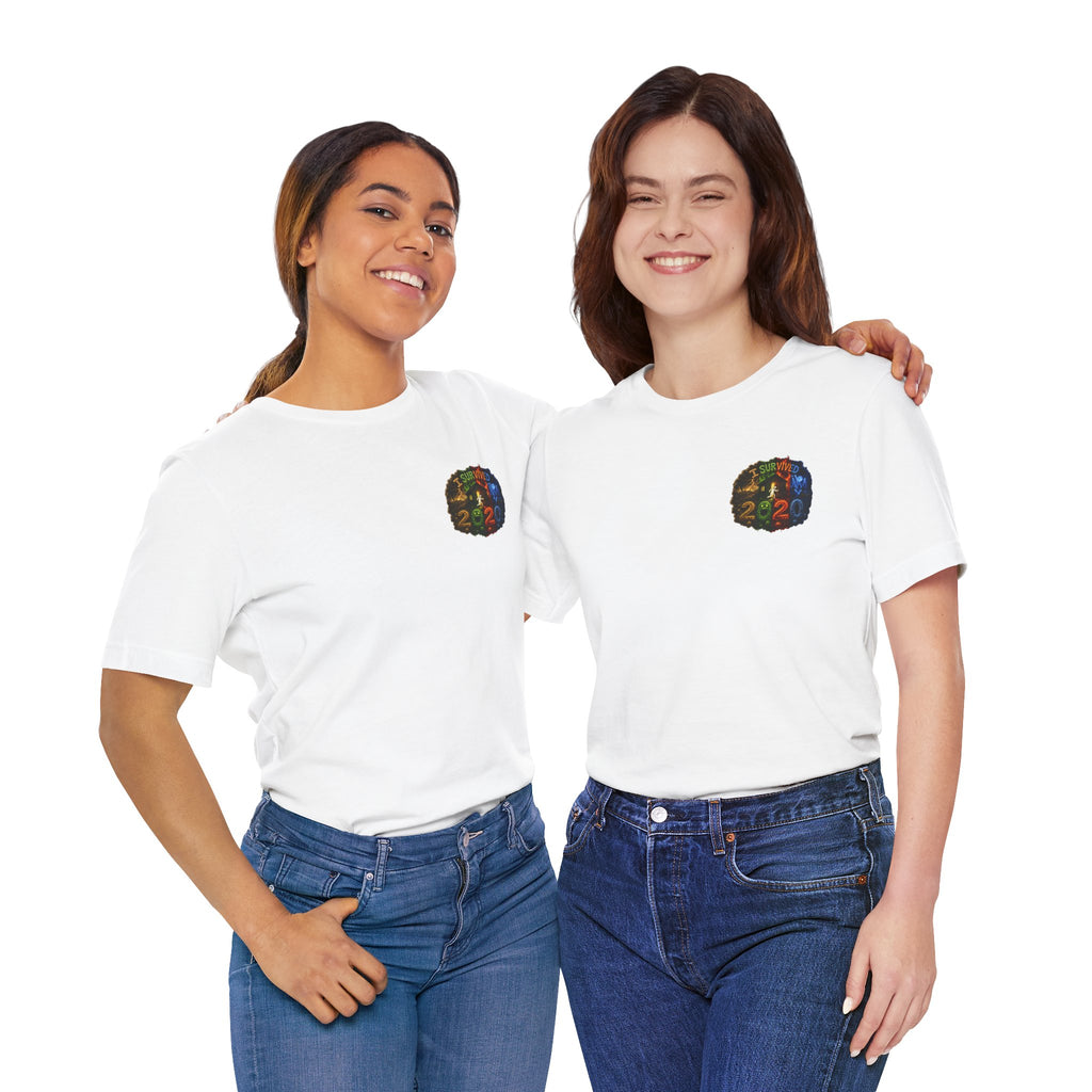I Survived 2020 — "No Signal" Test Pattern Tee Alien Broadcast Finale Summer Premiere Unisex Jersey Short Sleeve Tee