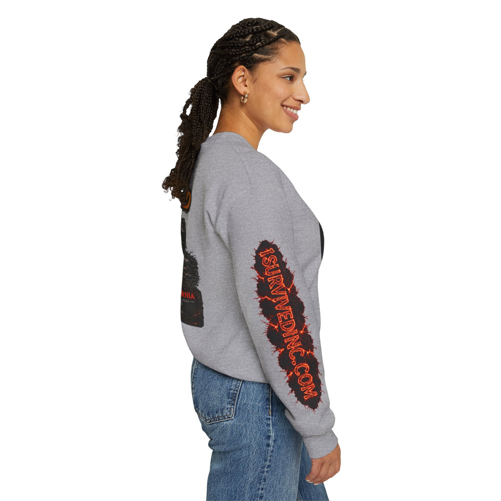 I Survived 2020 — WILDFIRES S2:E1: "Berry Creek" Memorial Unisex Heavy Blend™ Crewneck Sweatshirt