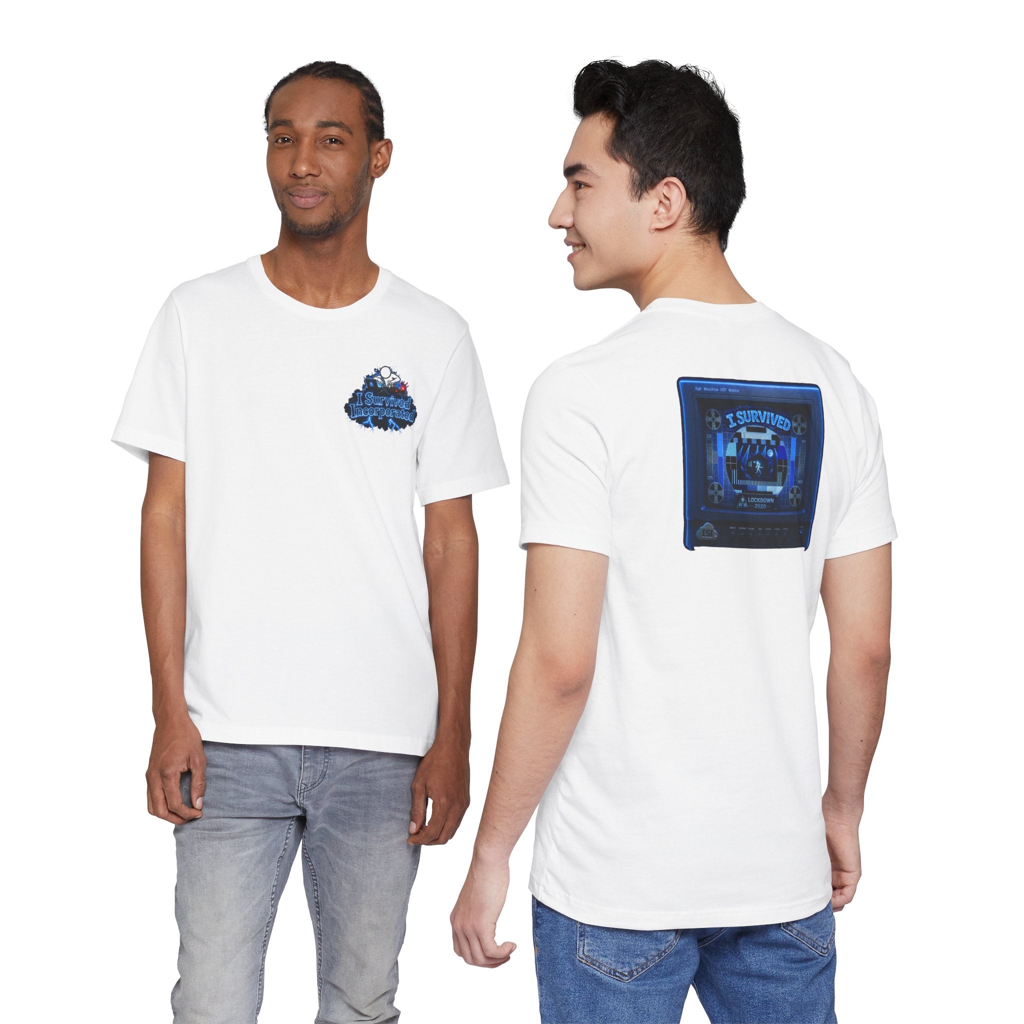 I Survived 2020 — "Please Stand By" Test Pattern Tee Lockdown Summer Exclusive Unisex Jersey Short Sleeve Tee