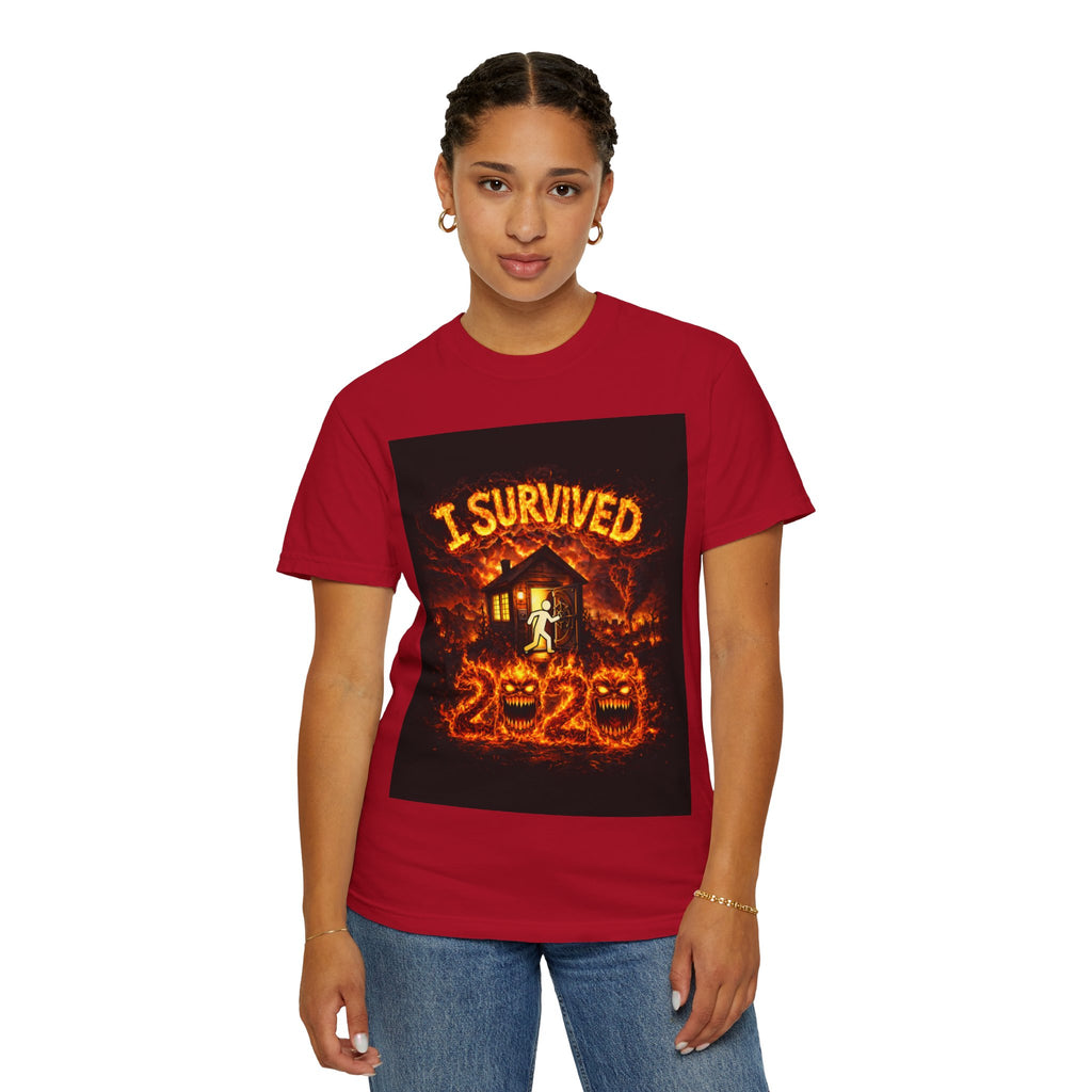 I Survived 2020 — WILDFIRES S2:E2: "The Bobcat Fire" Memorial Unisex Garment-Dyed T-shirt