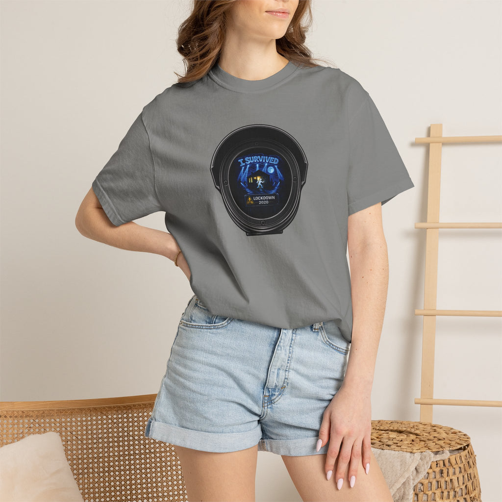 I Survived 2020 —  LOCKDOWN S3:E3: Director's Cut "Remote Schooling" Unisex Garment-Dyed T-shirt