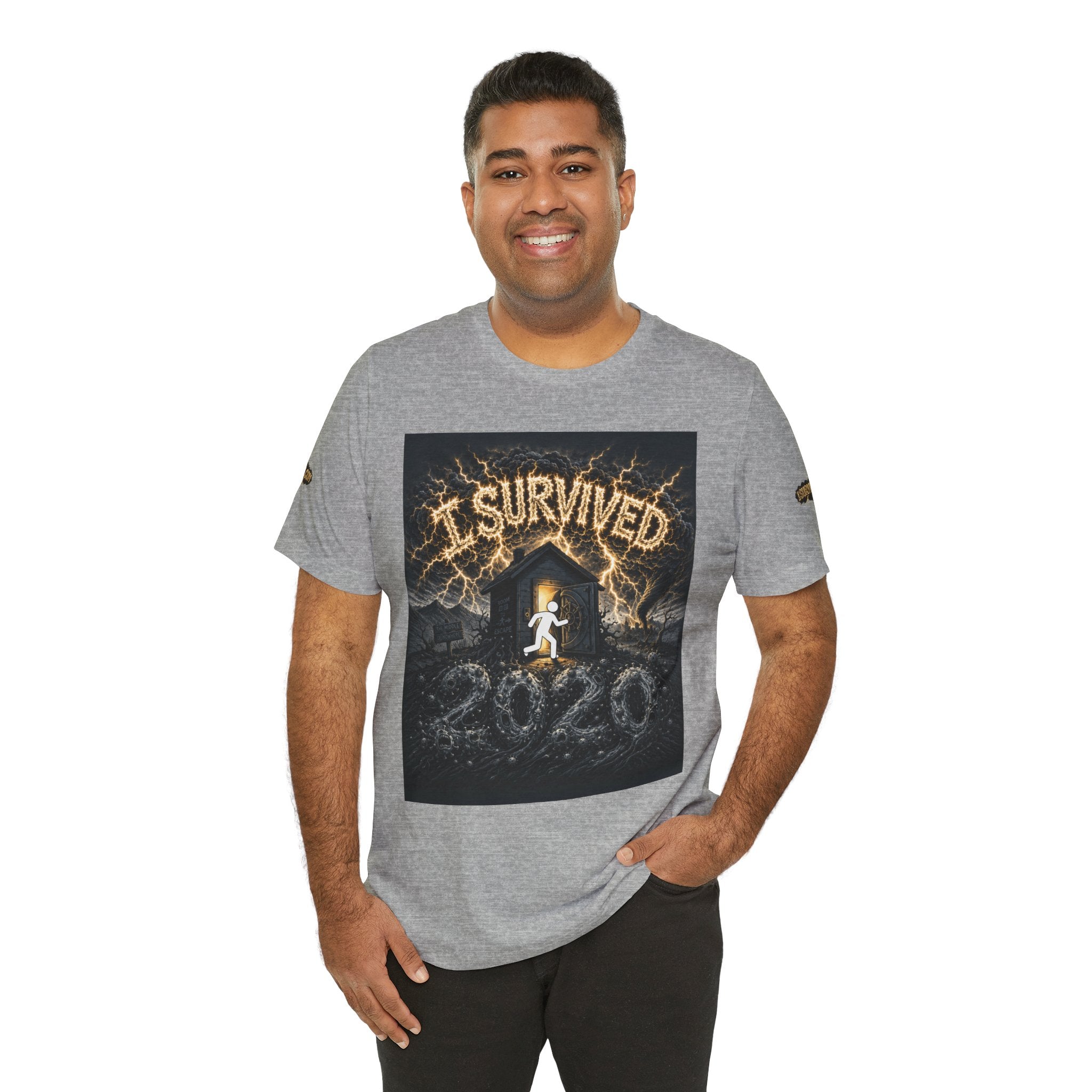 I Survived 2020 — Original Design Teaser Tee | Season 1 Premiere Drop Unisex Jersey Short Sleeve Tee