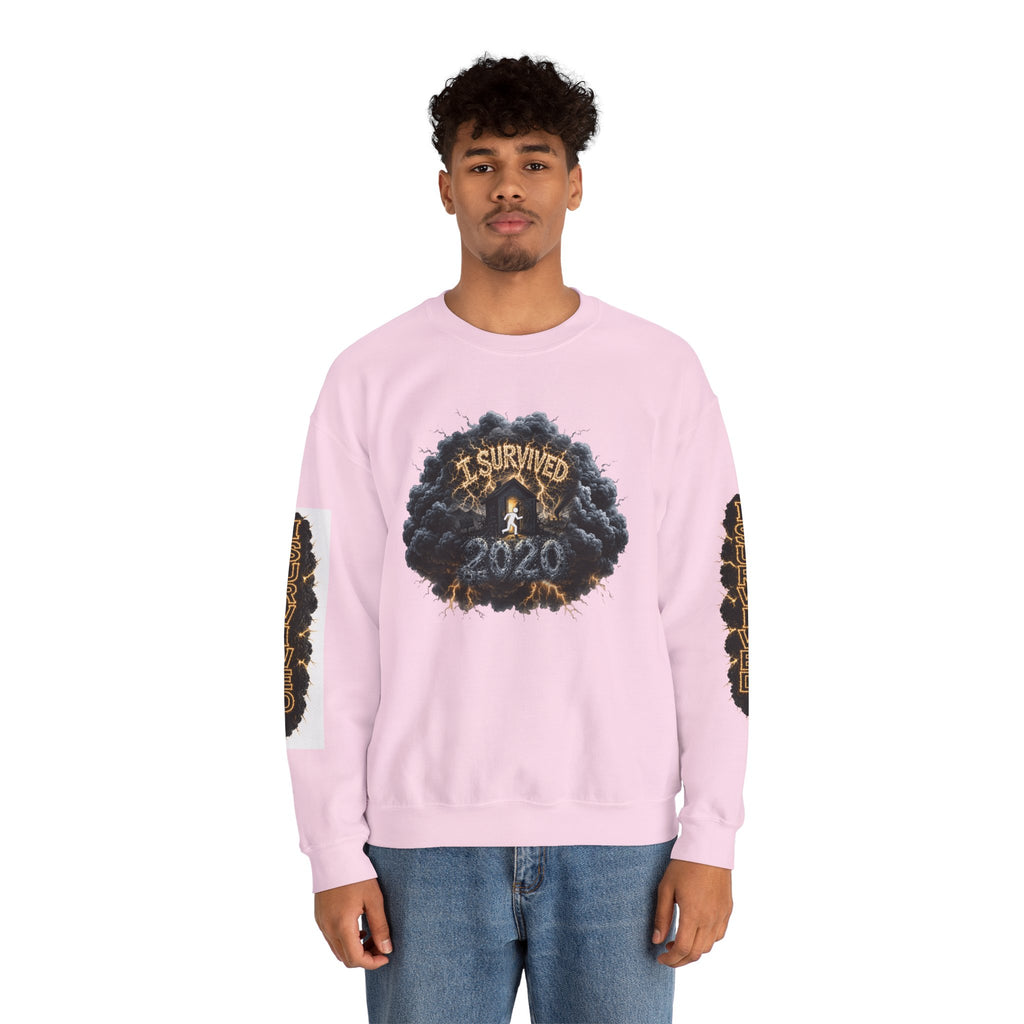 I Survived 2020 — Director's Cut Original Design Teaser Tee | Season 1 Premiere Drop Unisex Heavy Blend™ Crewneck Sweatshirt