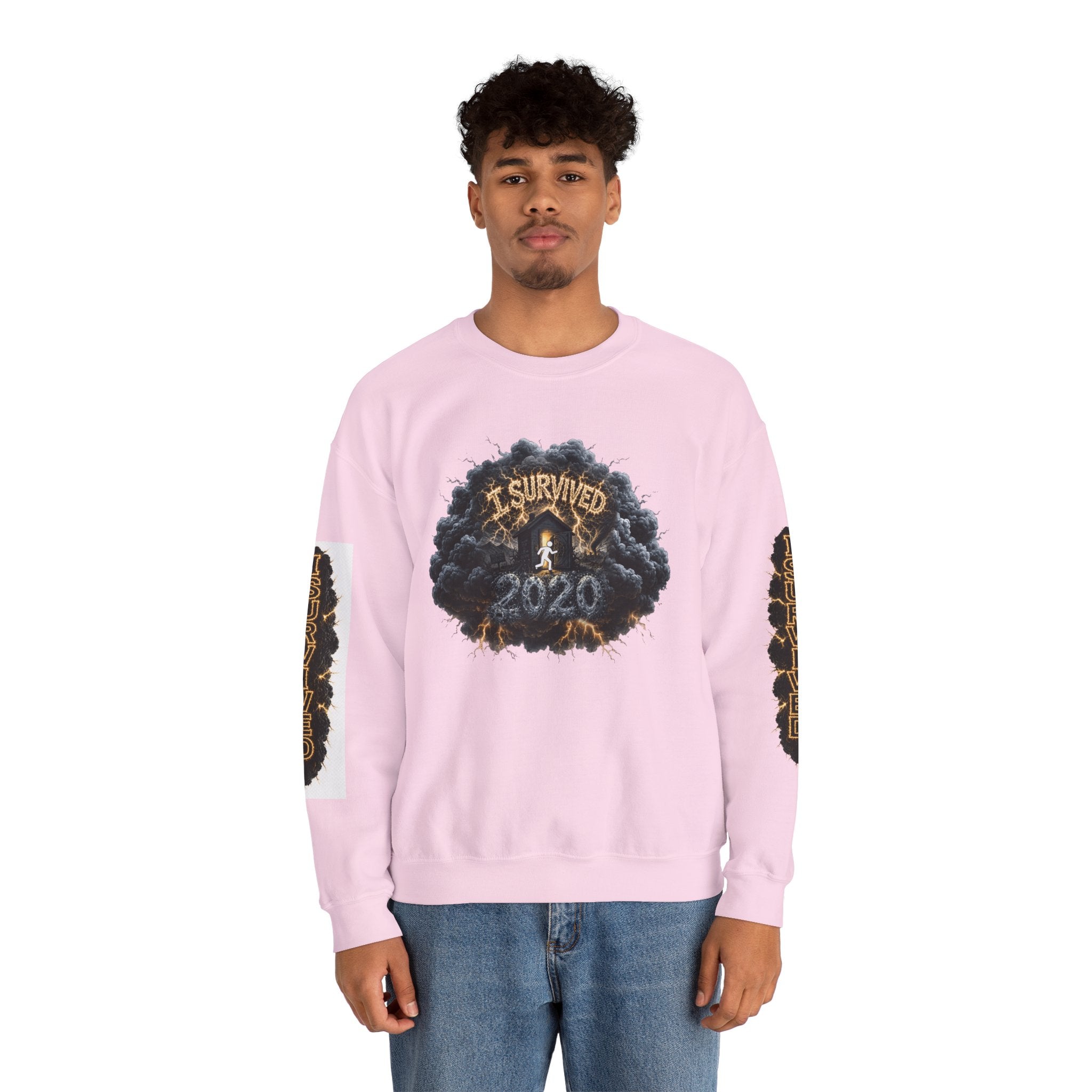 I Survived 2020 — Director's Cut Original Design Teaser Tee | Season 1 Premiere Drop Unisex Heavy Blend™ Crewneck Sweatshirt