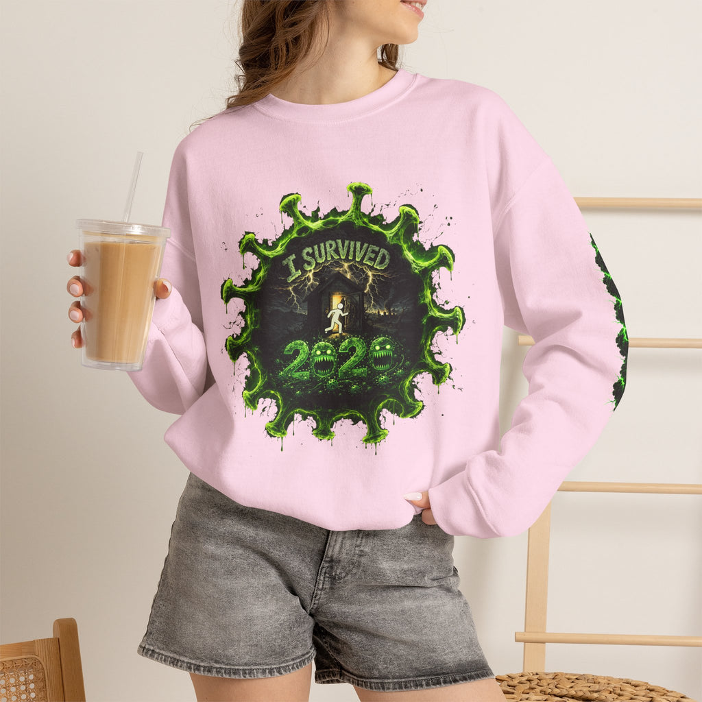 I Survived 2020 — Director's Cut S1:E5 "Delivery Doomsday" | Pandemic Edition Unisex Heavy Blend™ Crewneck Sweatshirt