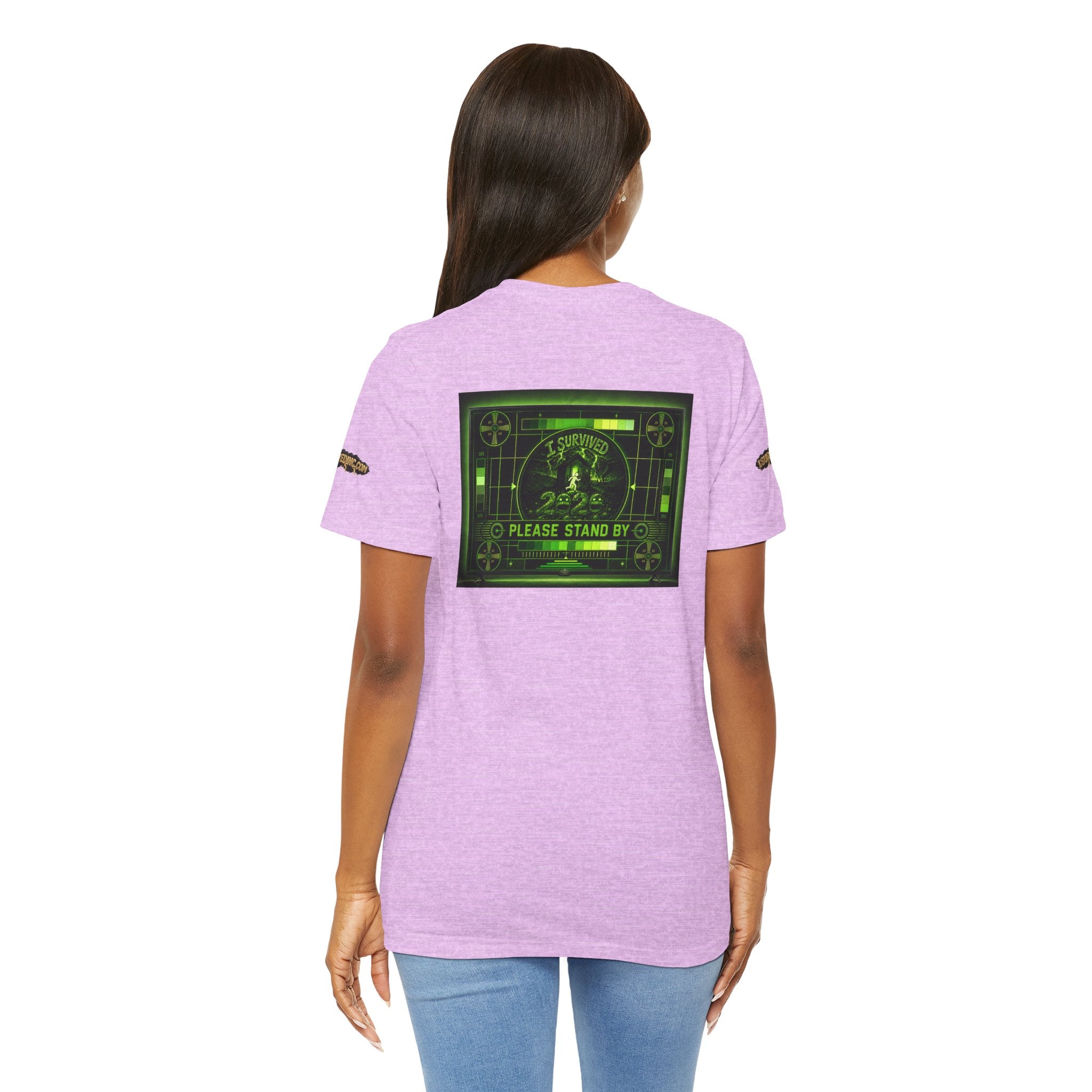 I Survived 2020 — "Please Stand By" Test Pattern Toxic Signal Tee Special Edition Summer Premiere Unisex Jersey Short Sleeve Tee