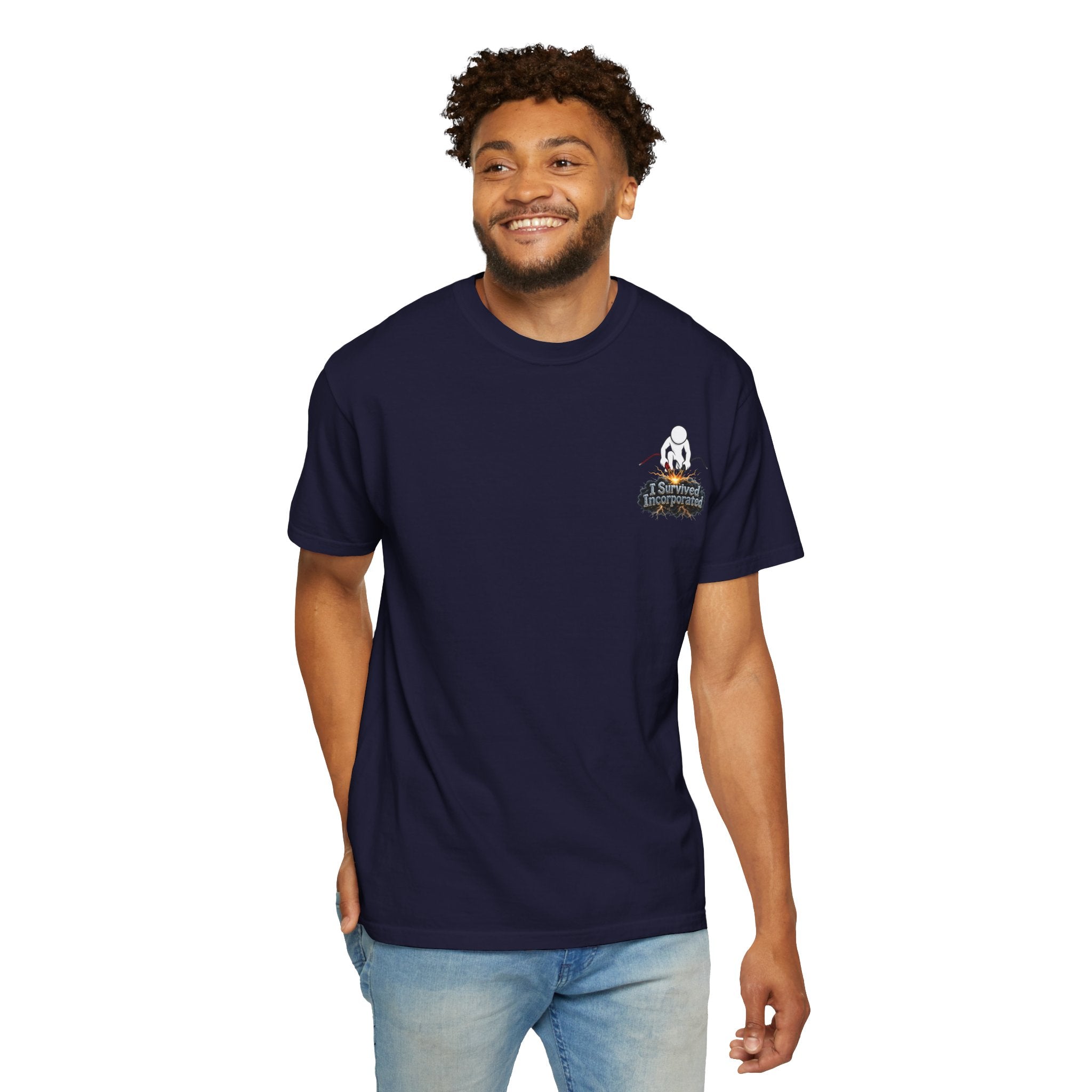 I Survived 2020 — "Please Stand By" Test Pattern Tee Summer Premier Unisex Garment-Dyed T-shirt