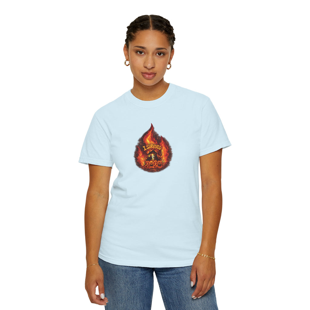 I Survived 2020 — WILDFIRES S2:E3: Director's Cut "The California Wildfires" Memorial Unisex Garment-Dyed T-shirt