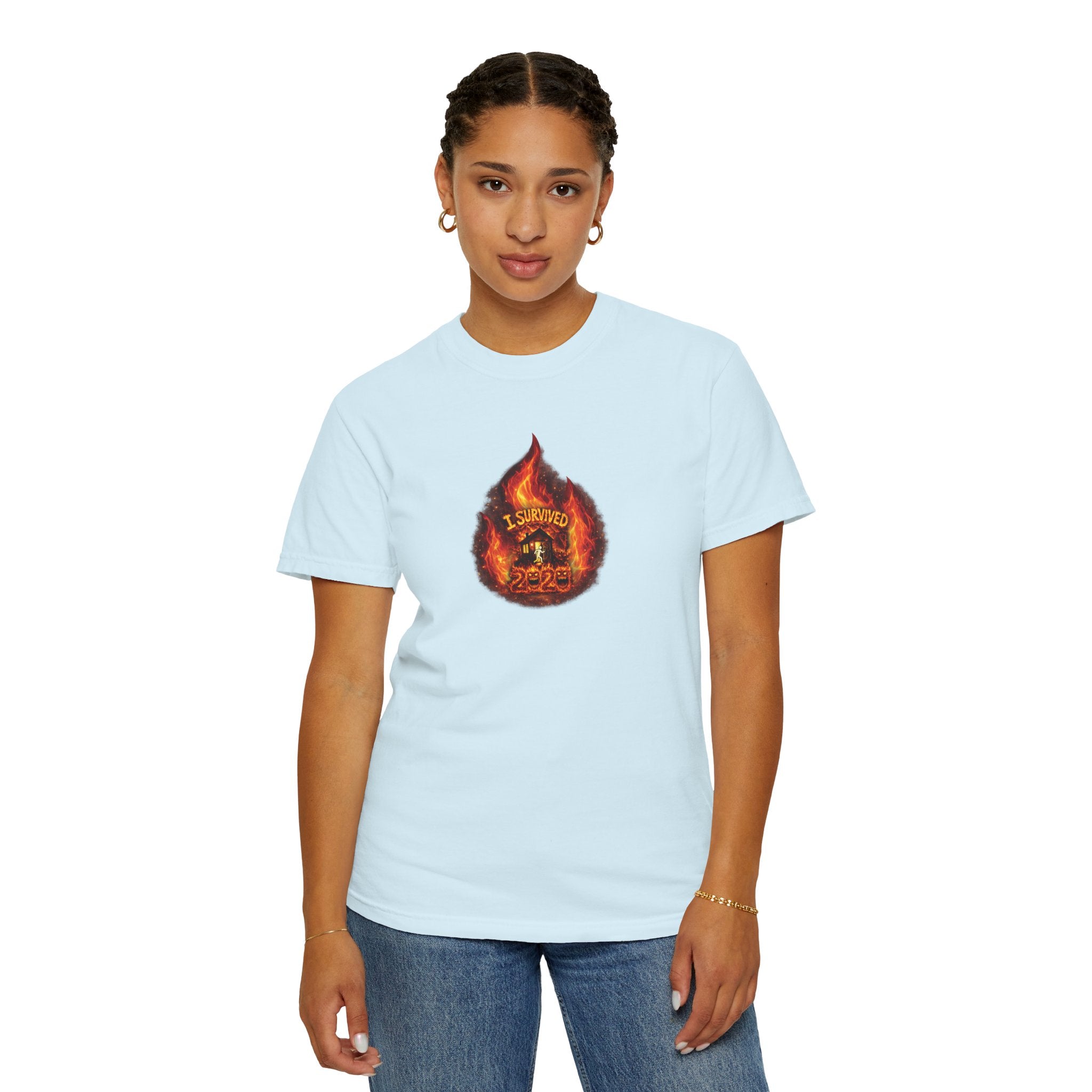 I Survived 2020 — WILDFIRES S2:E3: Director's Cut "The California Wildfires" Memorial Unisex Garment-Dyed T-shirt
