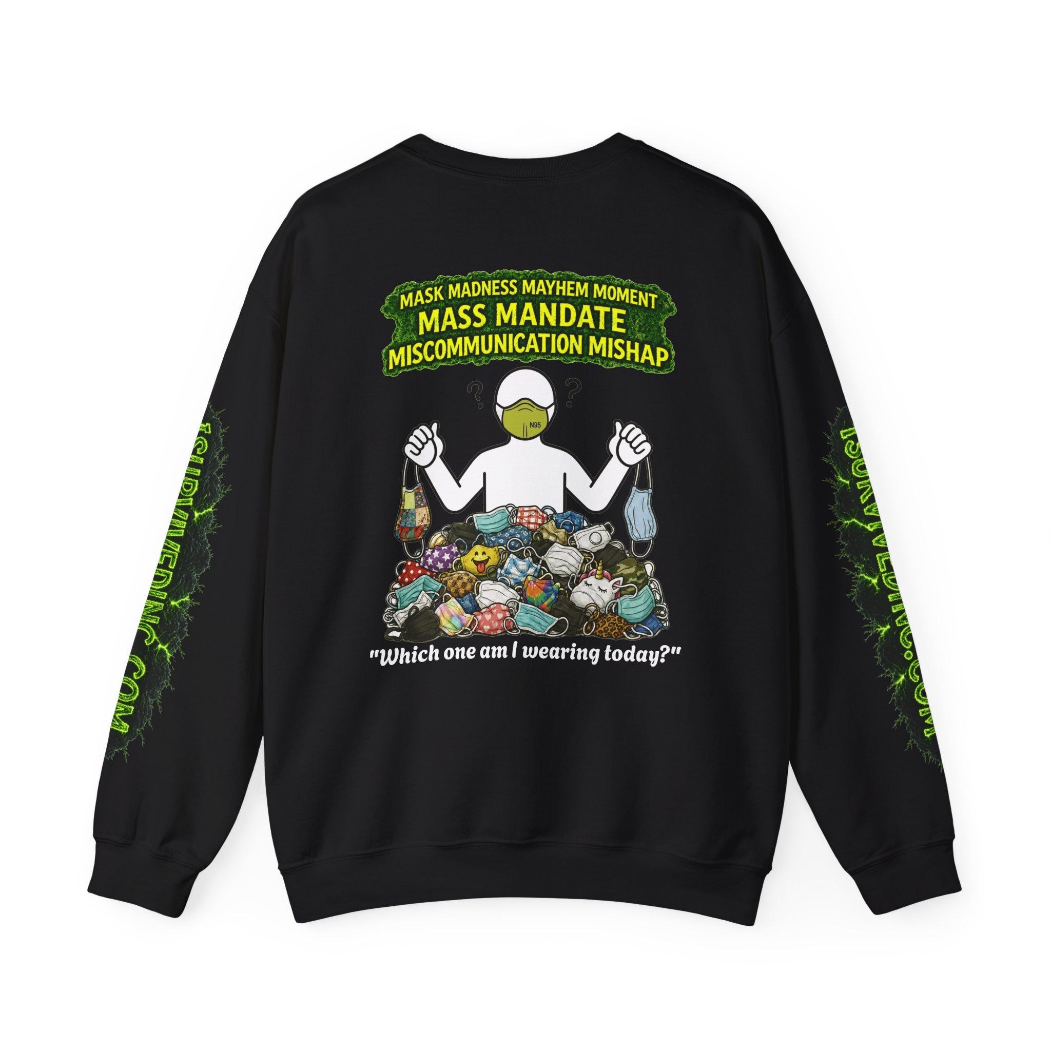 I Survived 2020 — PANDEMIC S1:E4: "Mask Madness" Unisex Heavy Blend™ Crewneck Sweatshirt