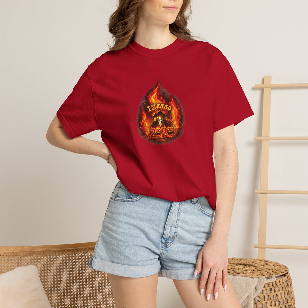 I Survived 2020 — WILDFIRES S2:E1: Director's Cut "Berry Creek" Memorial Unisex Garment-Dyed T-shirt