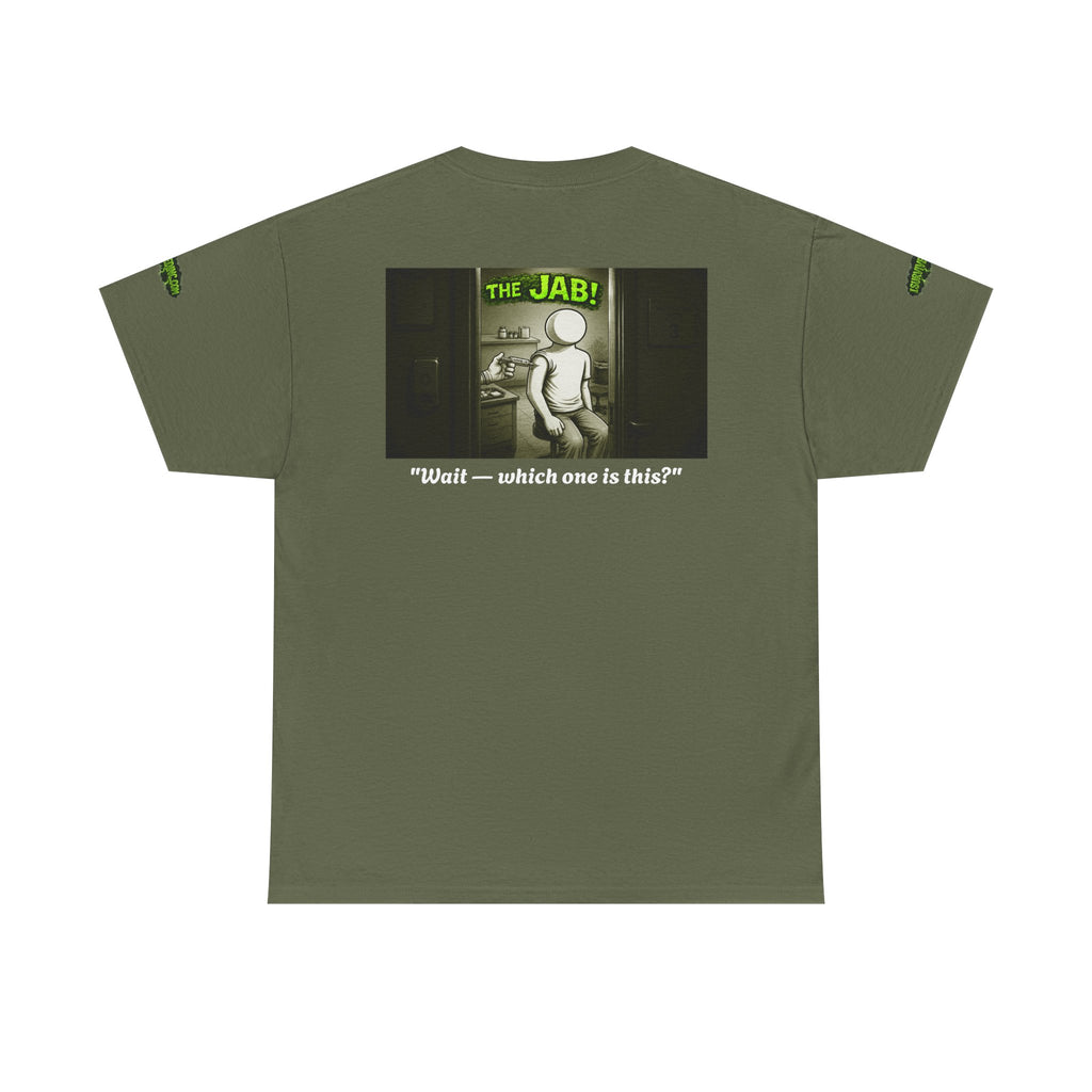 I Survived 2020 — PANDEMIC S1:E3: Director's Cut Special Edition "The Jab!" Unisex Heavy Cotton Tee