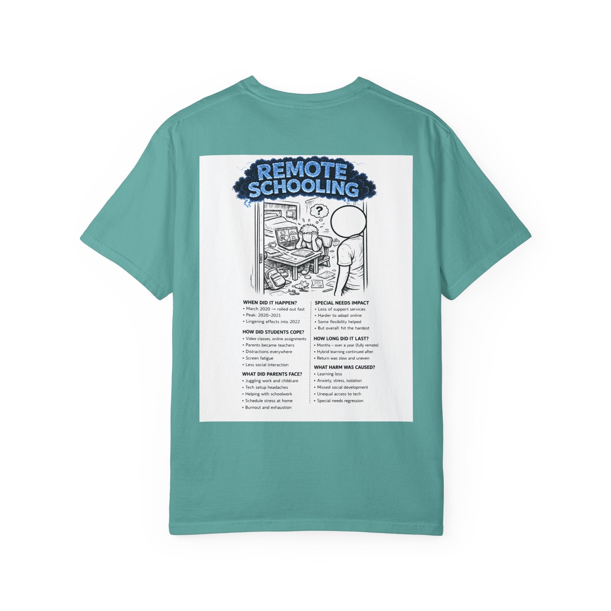 I Survived 2020 — S3:E3 "Remote Schooling" | Lockdown Edition Documentary Unisex Garment-Dyed T-shirt