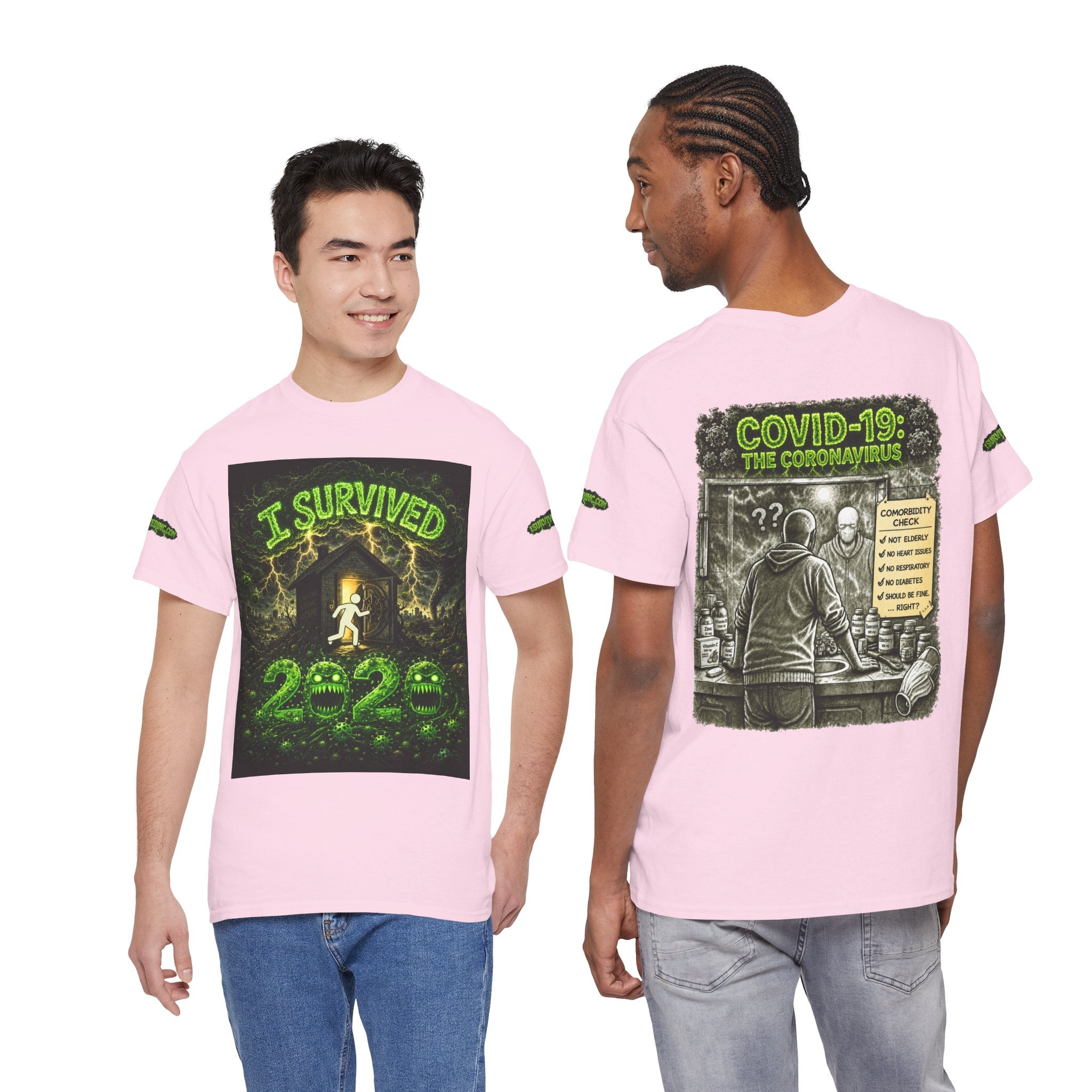 I Survived 2020 — PANDEMIC S1:E1: Special Edition "COVID-19: The Coronavirus" Unisex Heavy Cotton Tee