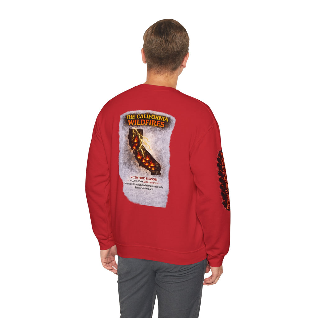 I Survived 2020 — Director's Cut S2:E3 "The California Wildfires" | Wildfire Edition Memorial Unisex Heavy Blend™ Crewneck Sweatshirt