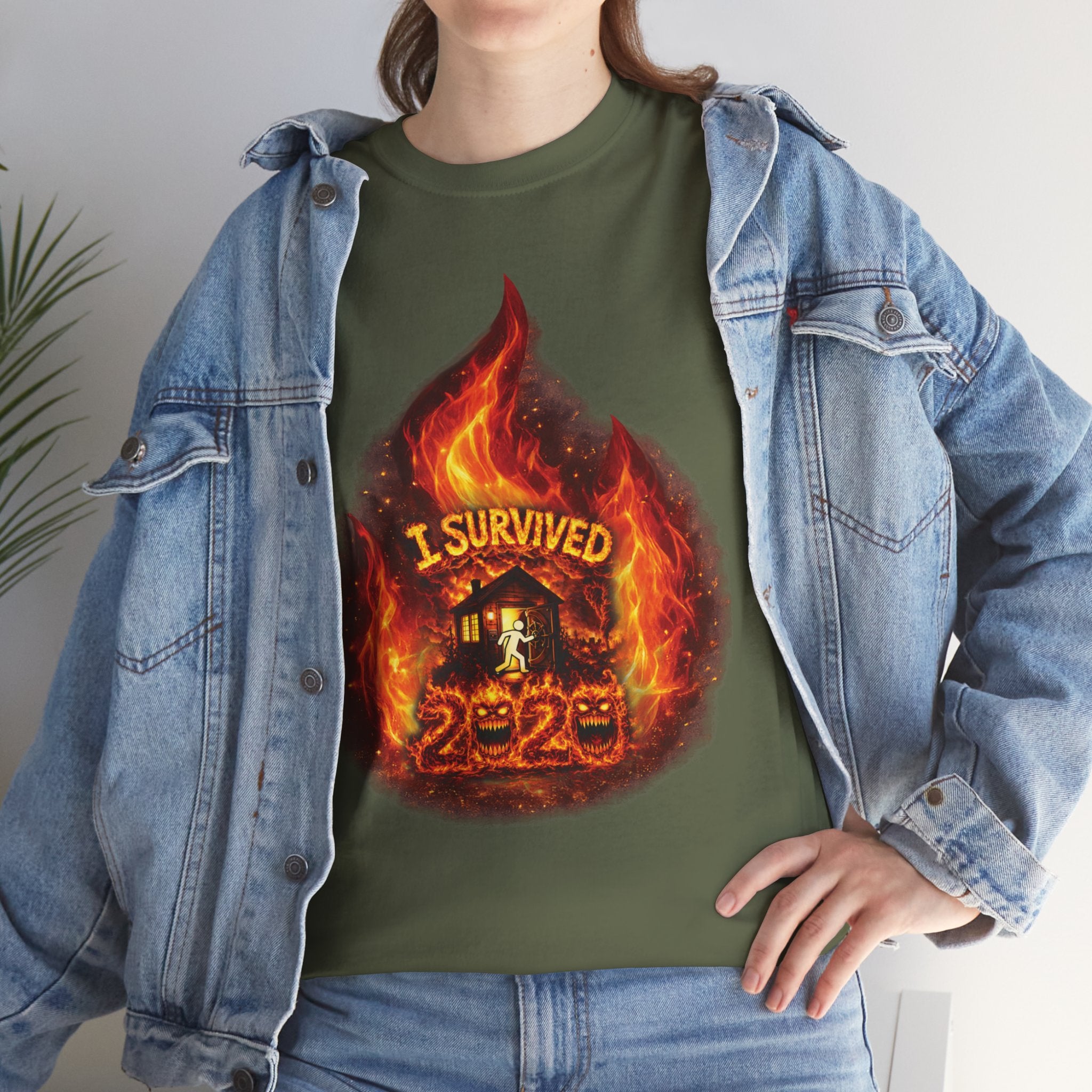 I Survived 2020 — Director's Cut S2:E1 "Berry Creek" | Wildfire Edition Memorial Unisex Heavy Cotton Tee