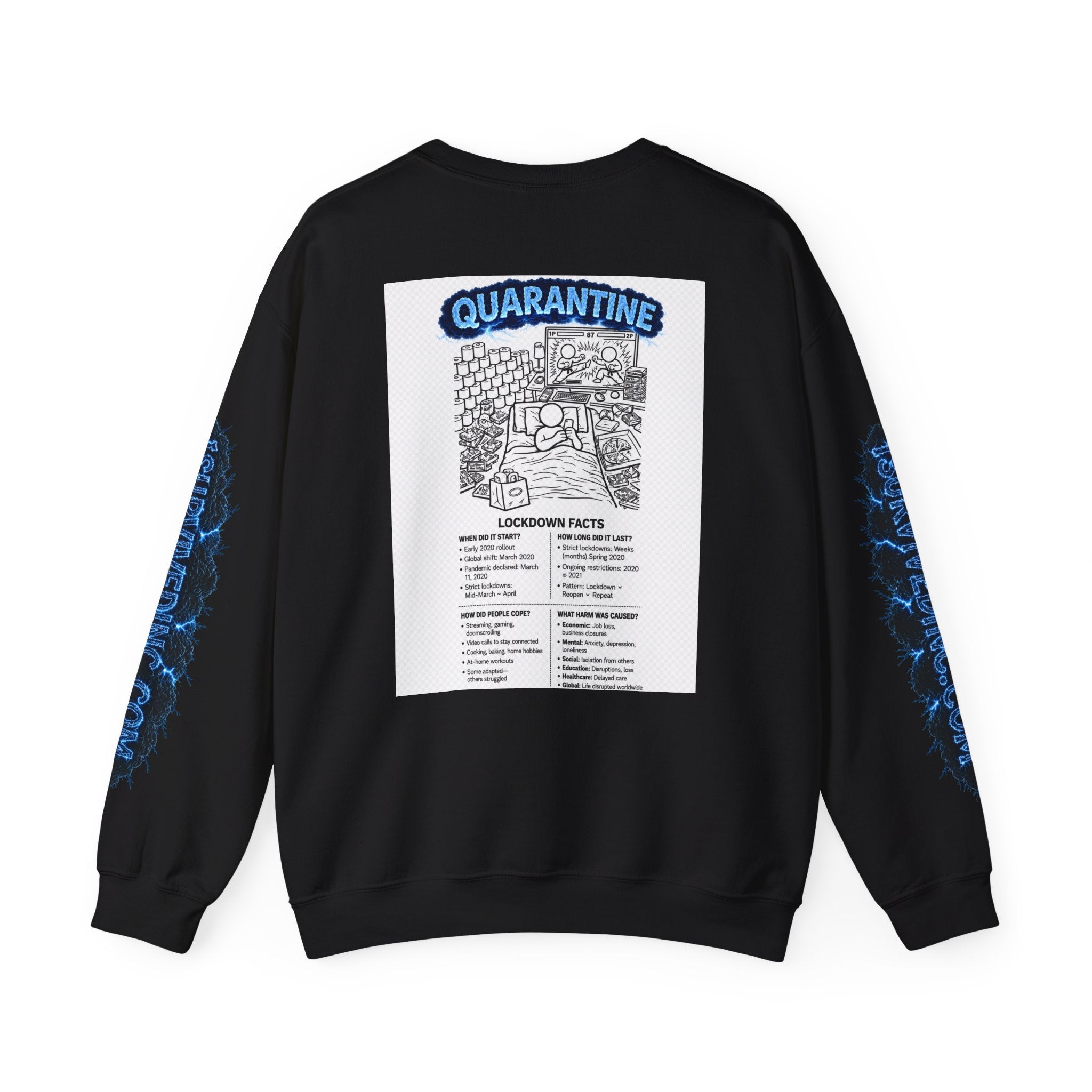 I Survived 2020 — S3:E1 "Quarantine" | Lockdown Edition Documentary Unisex Heavy Blend™ Crewneck Sweatshirt