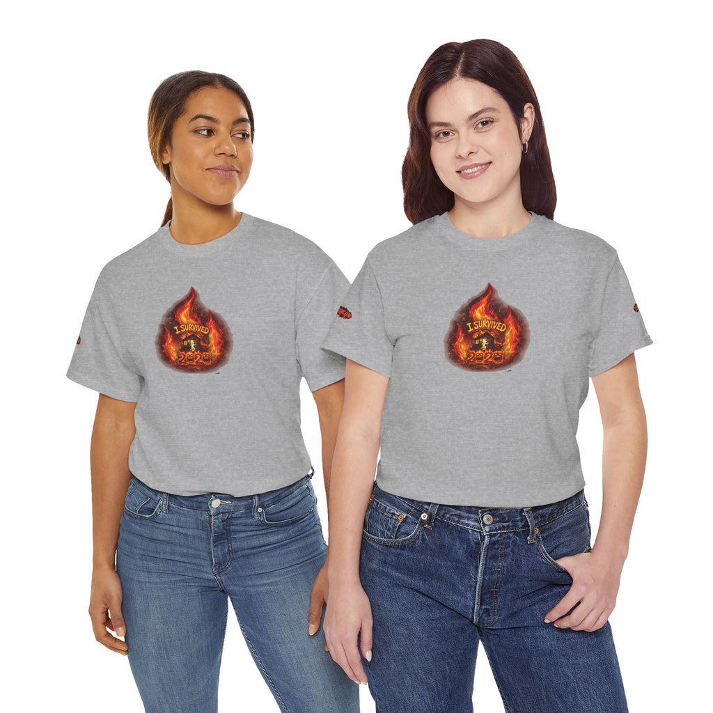 I Survived 2020 —  WILDFIRES S2:E3: Director's Cut Special Edition "The California Wildfires" Memorial Unisex Heavy Cotton Tee
