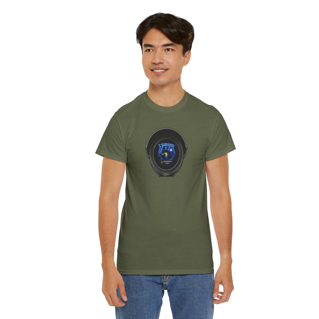 I Survived 2020 — LOCKDOWN S3:E1: Director's Cut "Quarantine" Unisex Heavy Cotton Tee