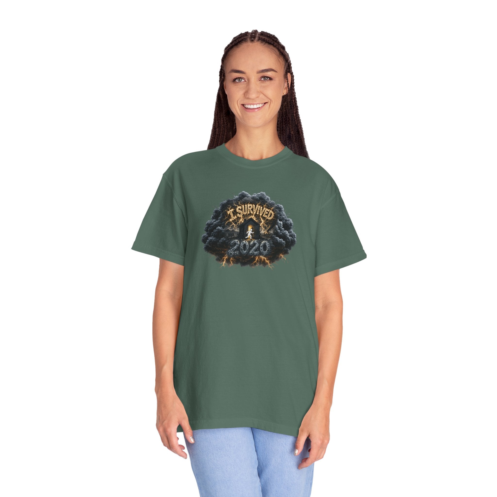 I Survived 2020 — Original PILOT Design: Director's Cut Unisex Garment-Dyed T-shirt