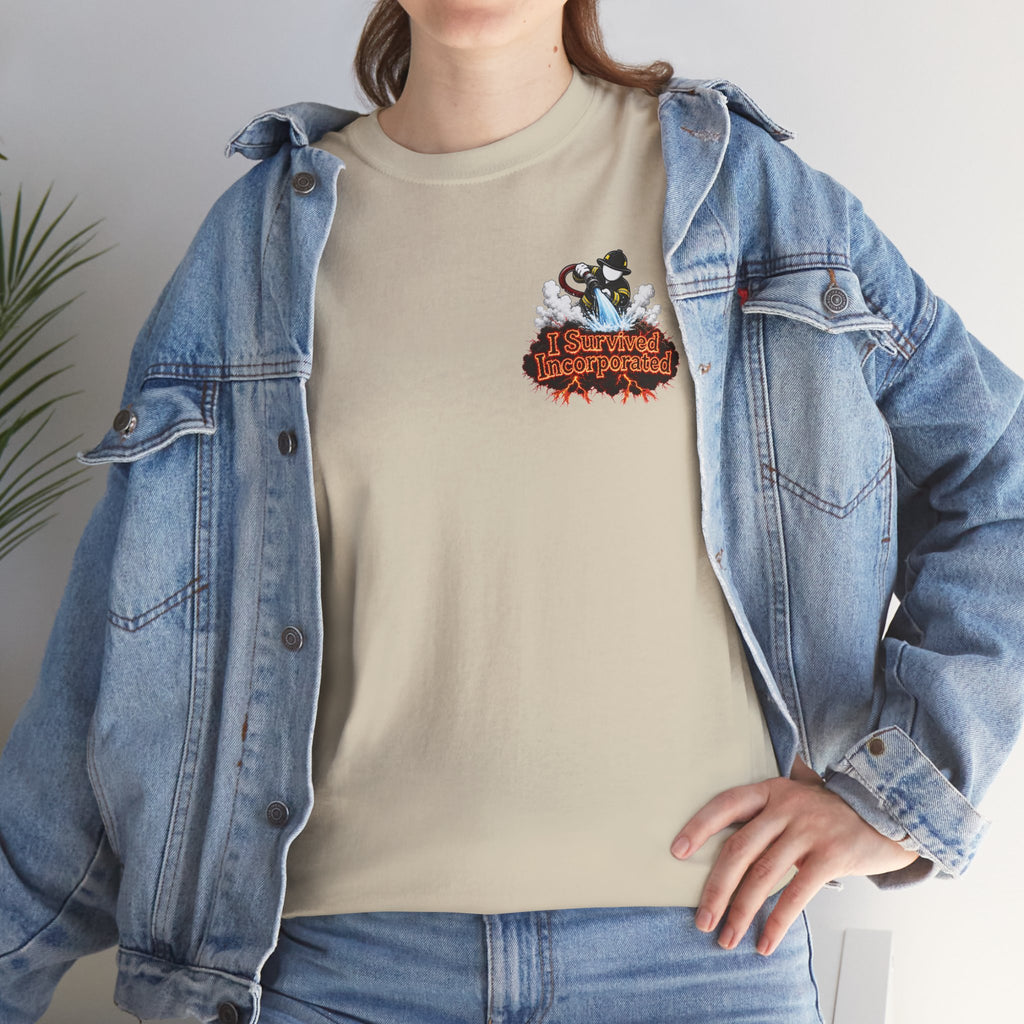 I Survived 2020 — "Please Stand By" Test Pattern Tee Wildfire Signal Edition Summer Premiere Unisex Heavy Cotton Tee