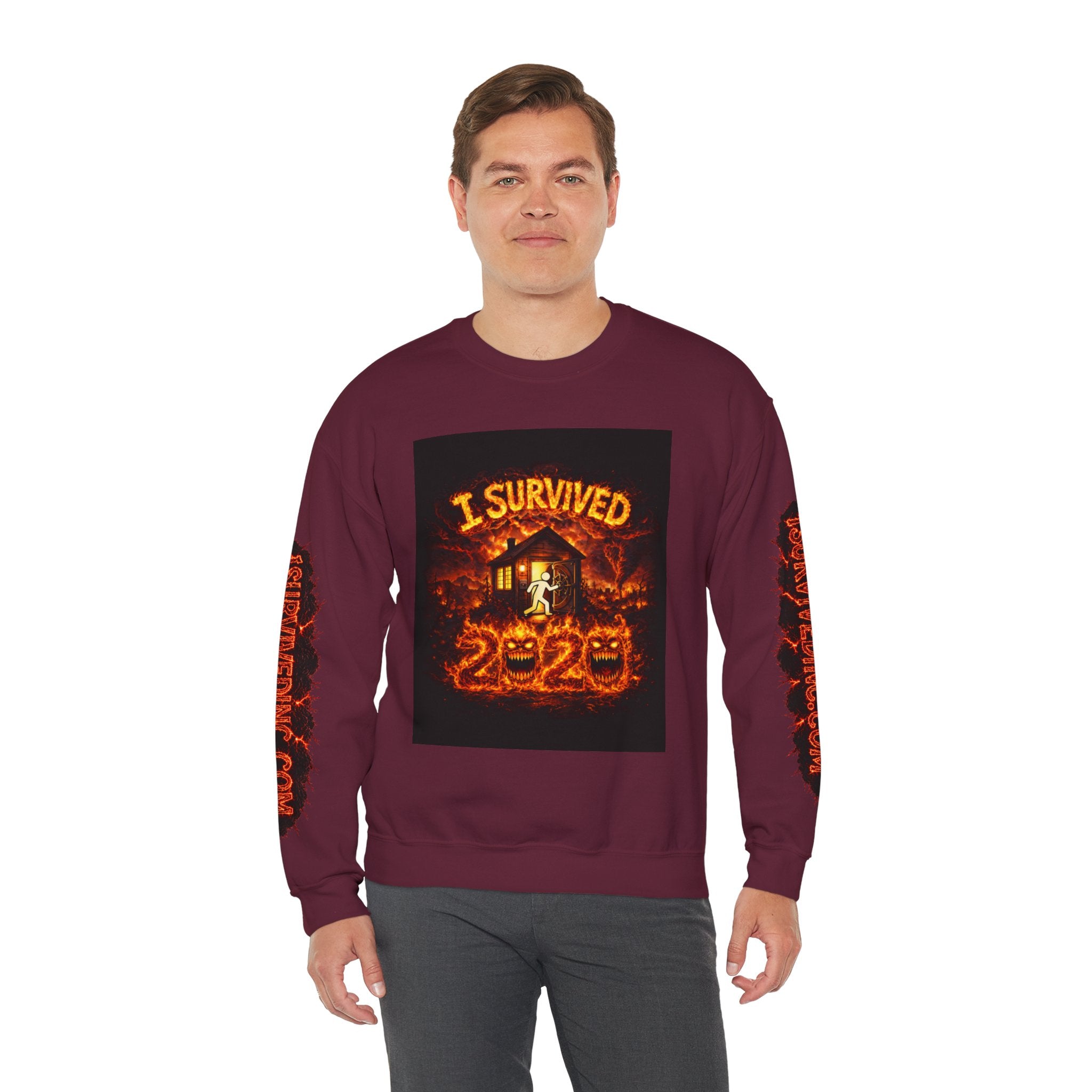 I Survived 2020 — WILDFIRES S2:E2: "The Bobcat Fire" Memorial Unisex Heavy Blend™ Crewneck Sweatshirt