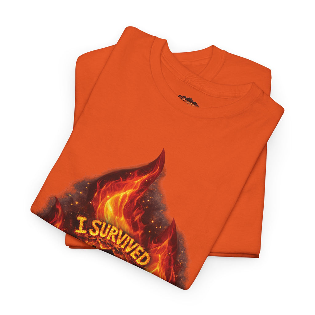 I Survived 2020 — Director's Cut S2:E3 "The California Wildfires" | Wildfire Edition Memorial Unisex Heavy Cotton Tee (SPECIAL EDITION)