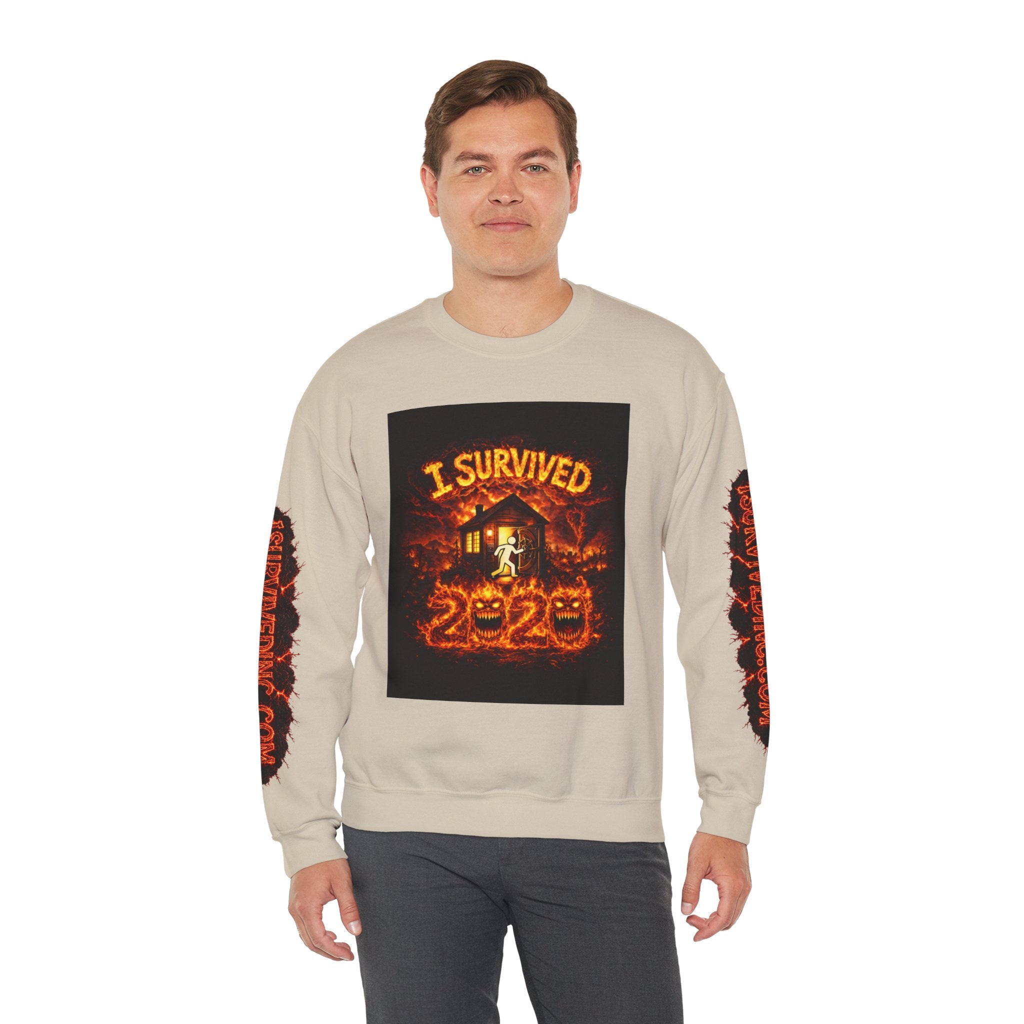 I Survived 2020 — WILDFIRES S2:E3: "The California Wildfires" Memorial Unisex Heavy Blend™ Crewneck Sweatshirt