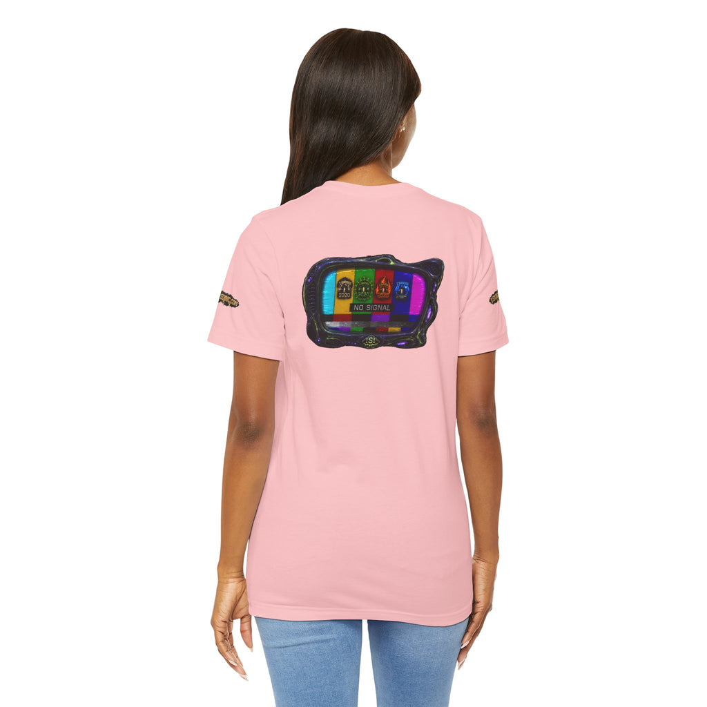 I Survived 2020 — "No Signal" Test Pattern Tee Alien Broadcast Finale Summer Premiere Unisex Jersey Short Sleeve Tee