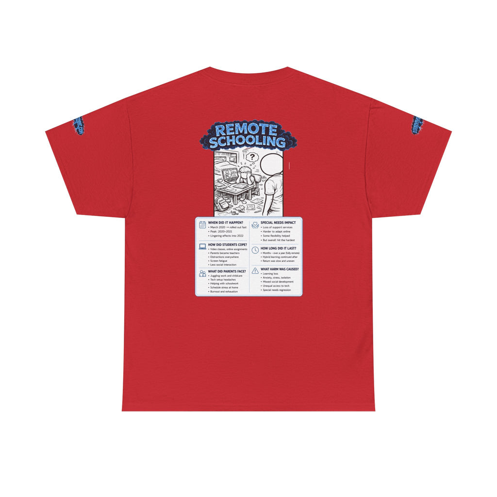 I Survived 2020 — LOCKDOWN S3:E3: Special Edition "Remote Schooling" Unisex Heavy Cotton Tee