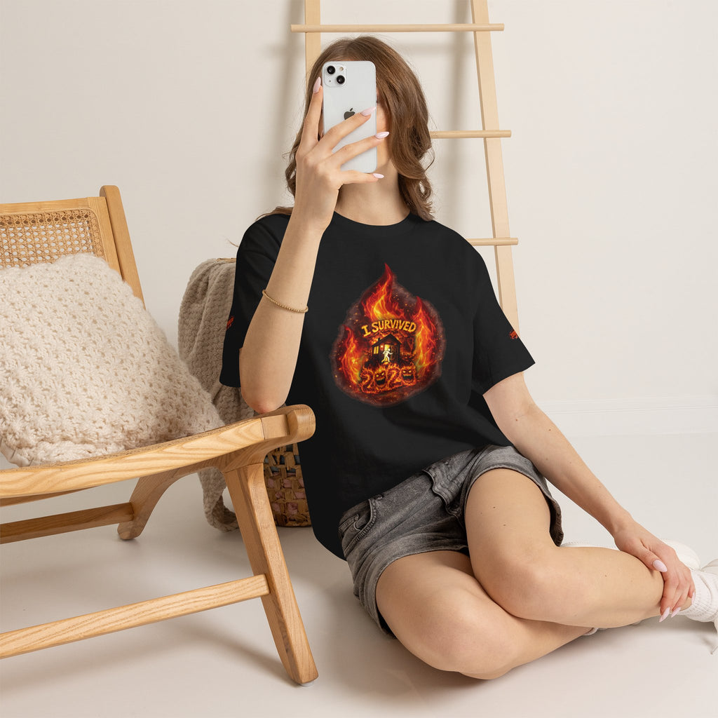 I Survived 2020 — Director's Cut S2:E3 "The California Wildfires" | Wildfire Edition Memorial Unisex Heavy Cotton Tee (SPECIAL EDITION)