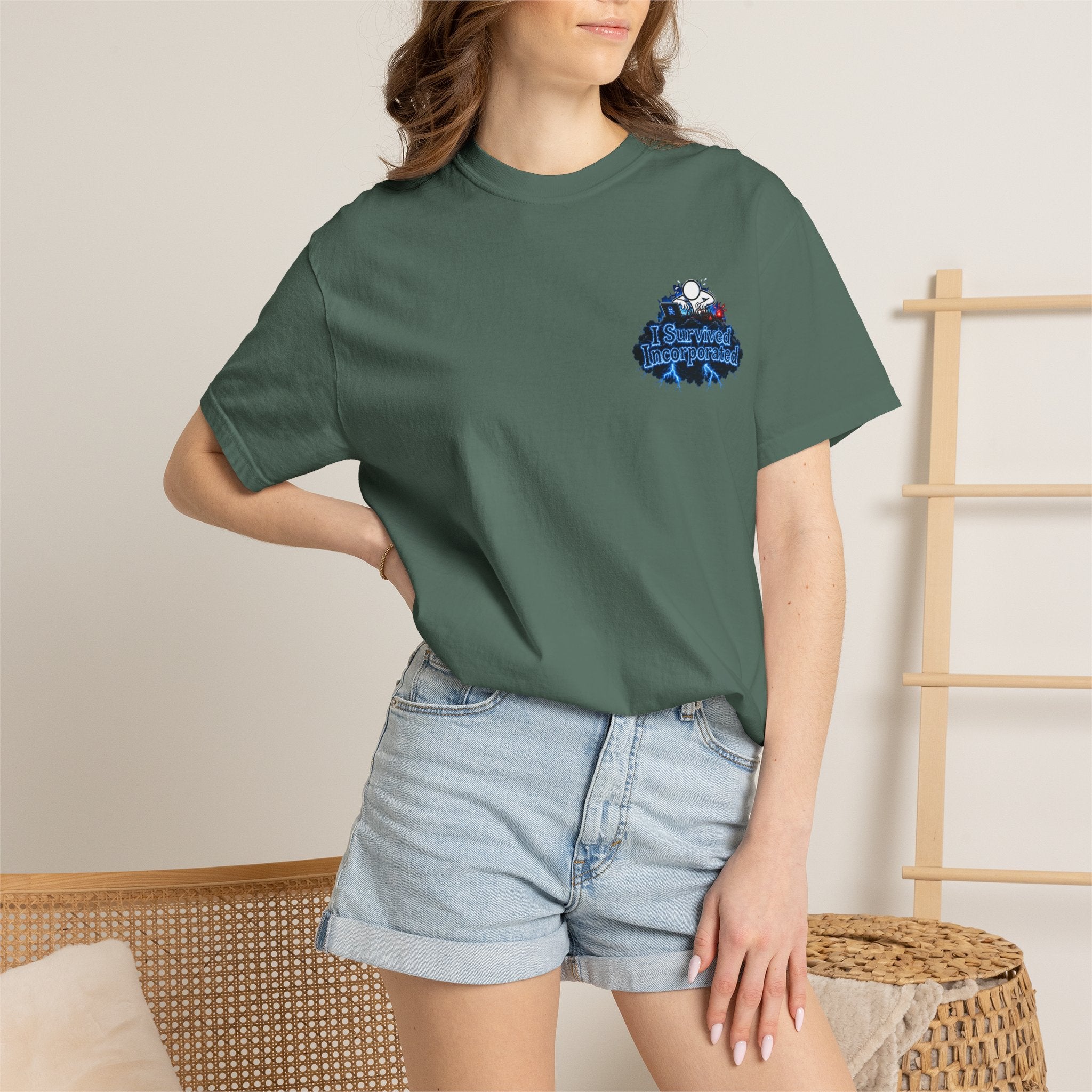 I Survived 2020 — "Please Stand By" Test Pattern Tee Lockdown Special Edition Summer Exclusive Unisex Garment-Dyed T-shirt
