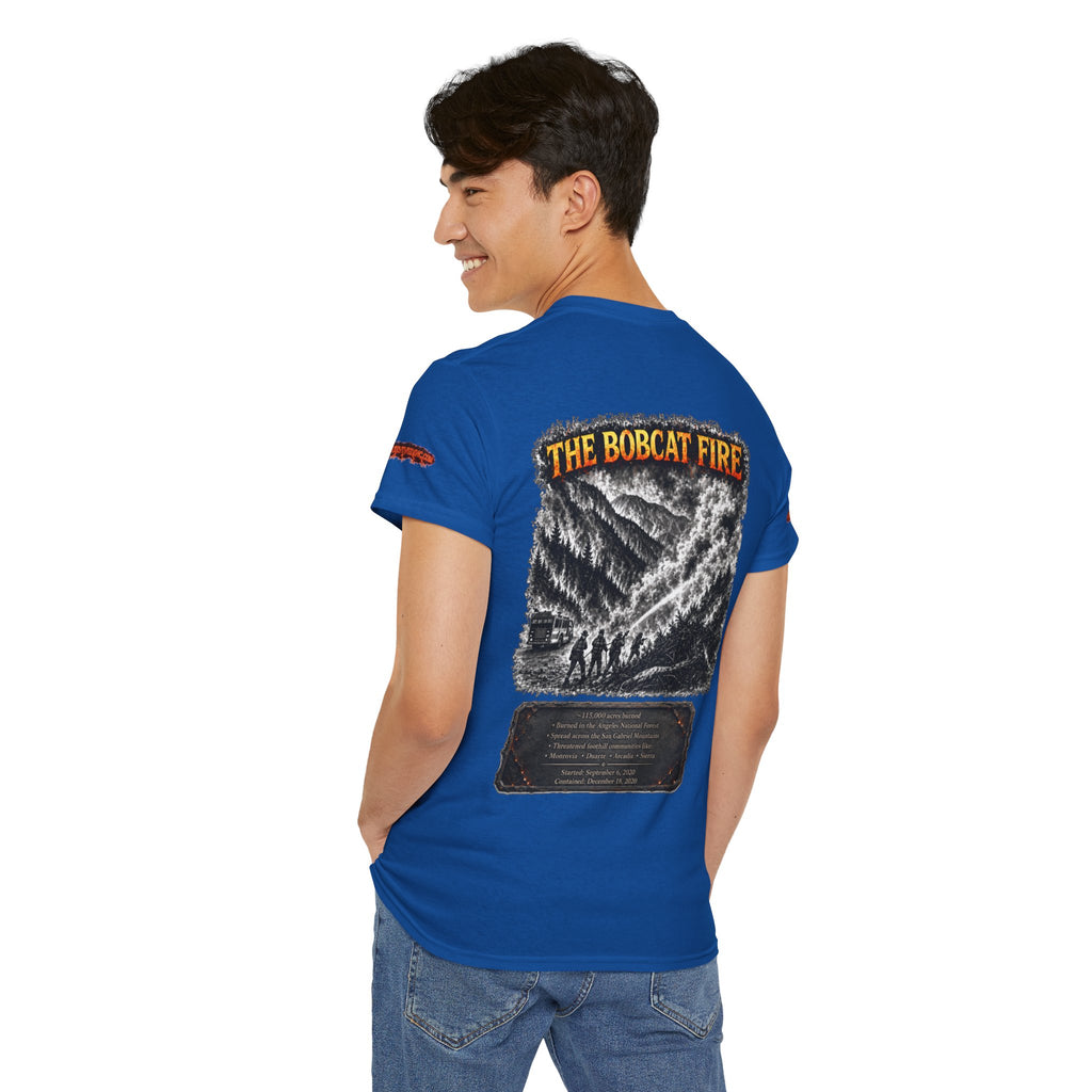 I Survived 2020 — WILDFIRES S2:E2: Director's Cut Special Edition "The Bobcat Fire" Memorial Unisex Heavy Cotton Tee