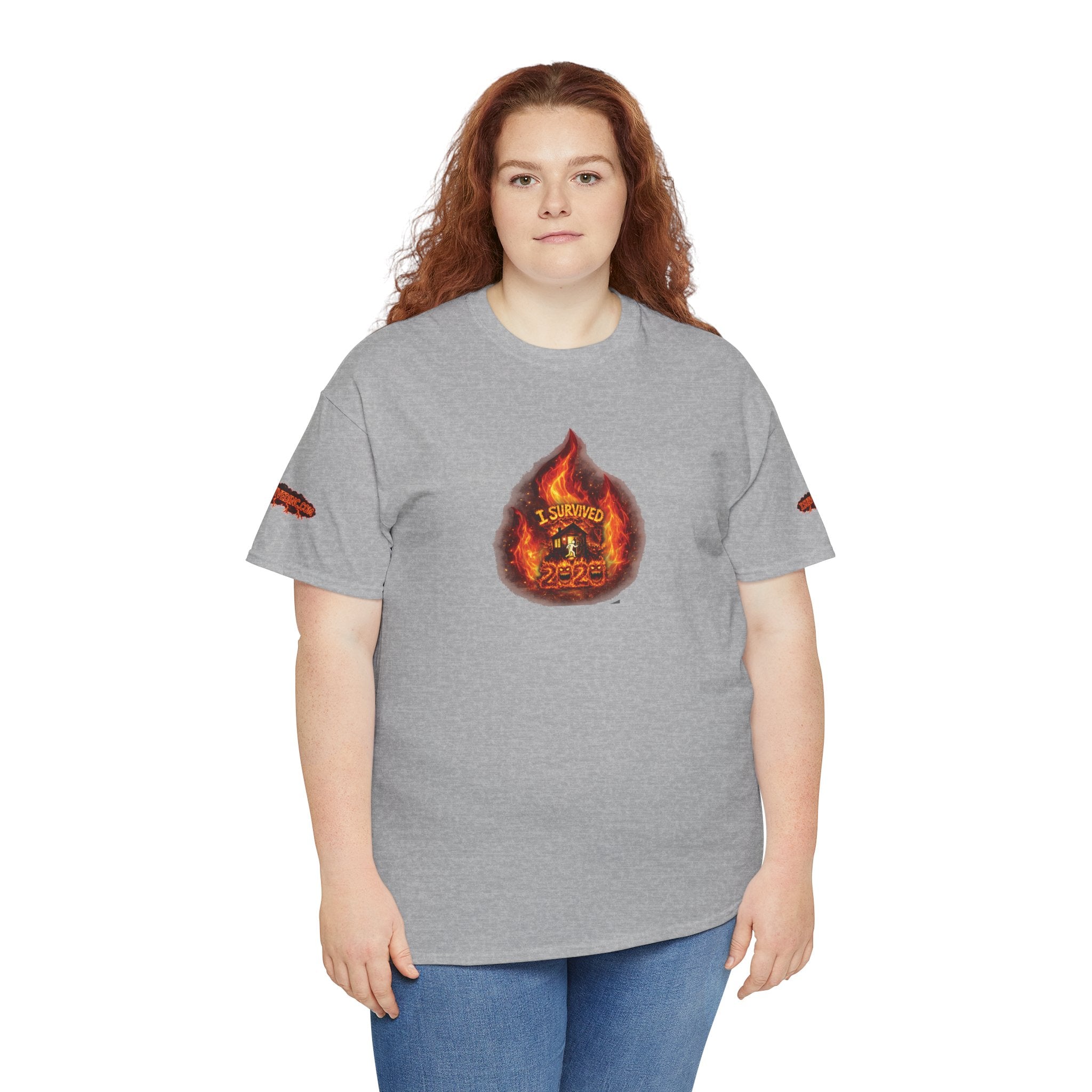 I Survived 2020 — WILDFIRES S2:E3: Director's Cut Special Edition "The California Wildfires" Memorial Unisex Heavy Cotton Tee