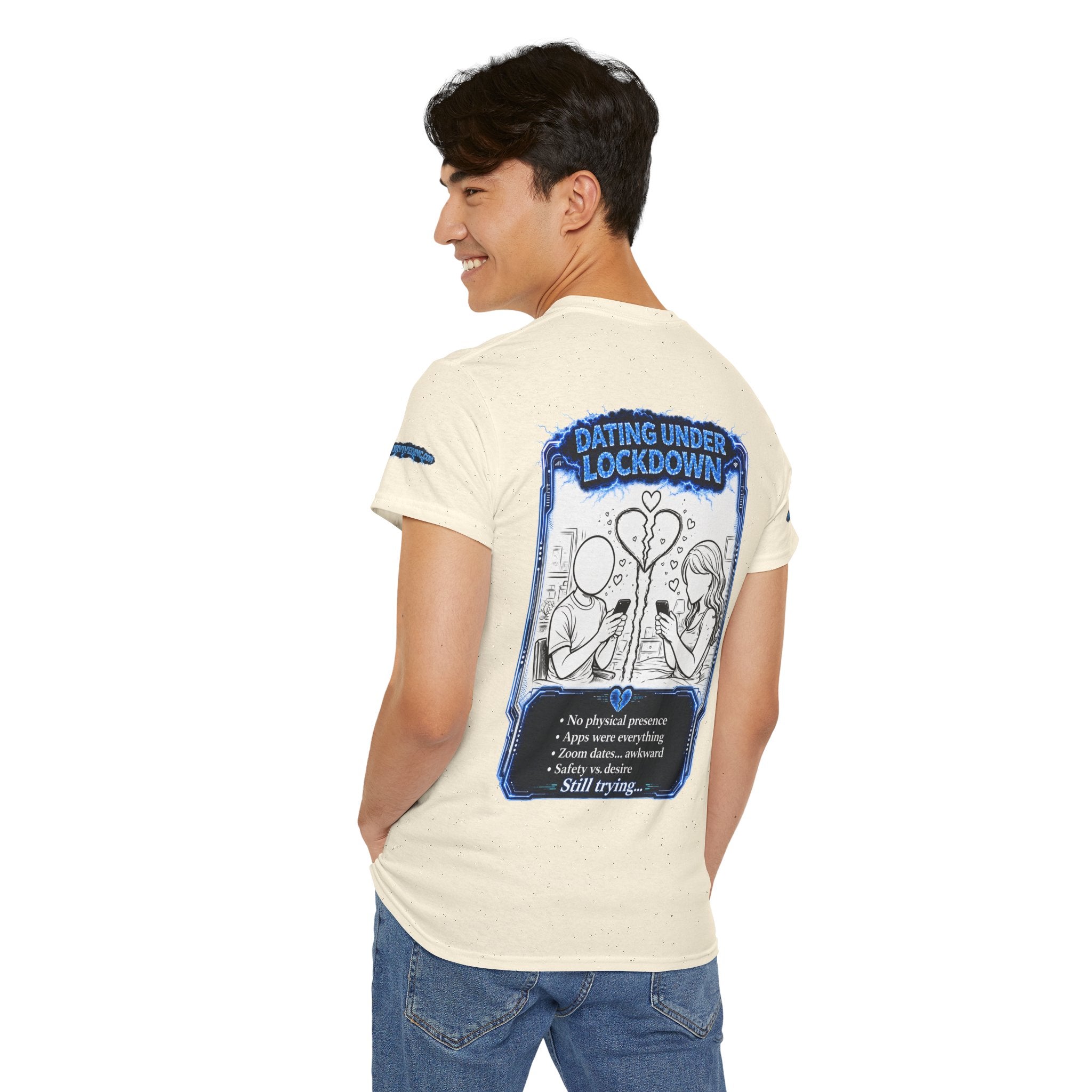 I Survived 2020 — LOCKDOWN S3:E2: Special Edition "Dating Under Lockdown" Unisex Heavy Cotton Tee