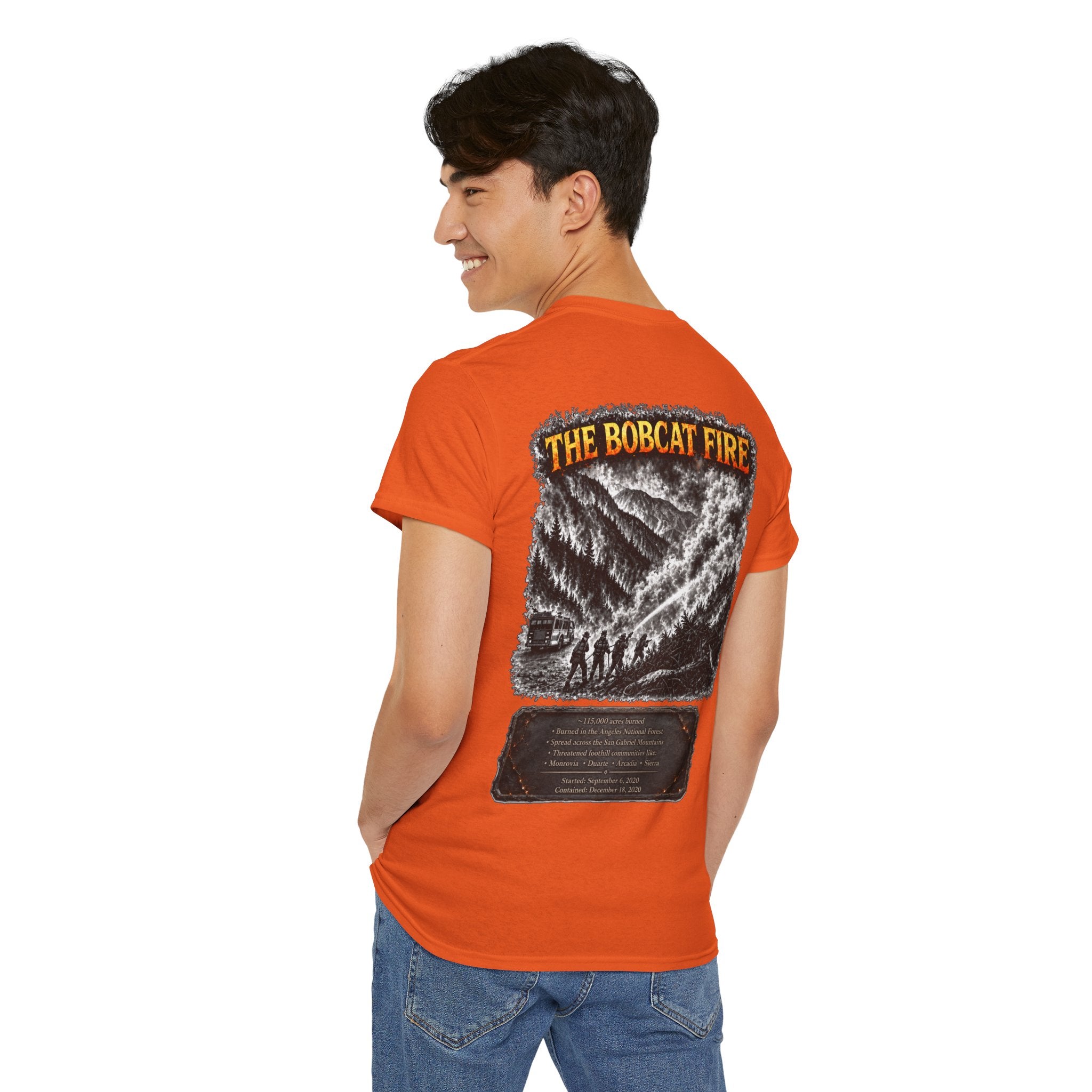 I Survived 2020 — WILDFIRES S2:E2: "The Bobcat Fire" Memorial Unisex Heavy Cotton Tee