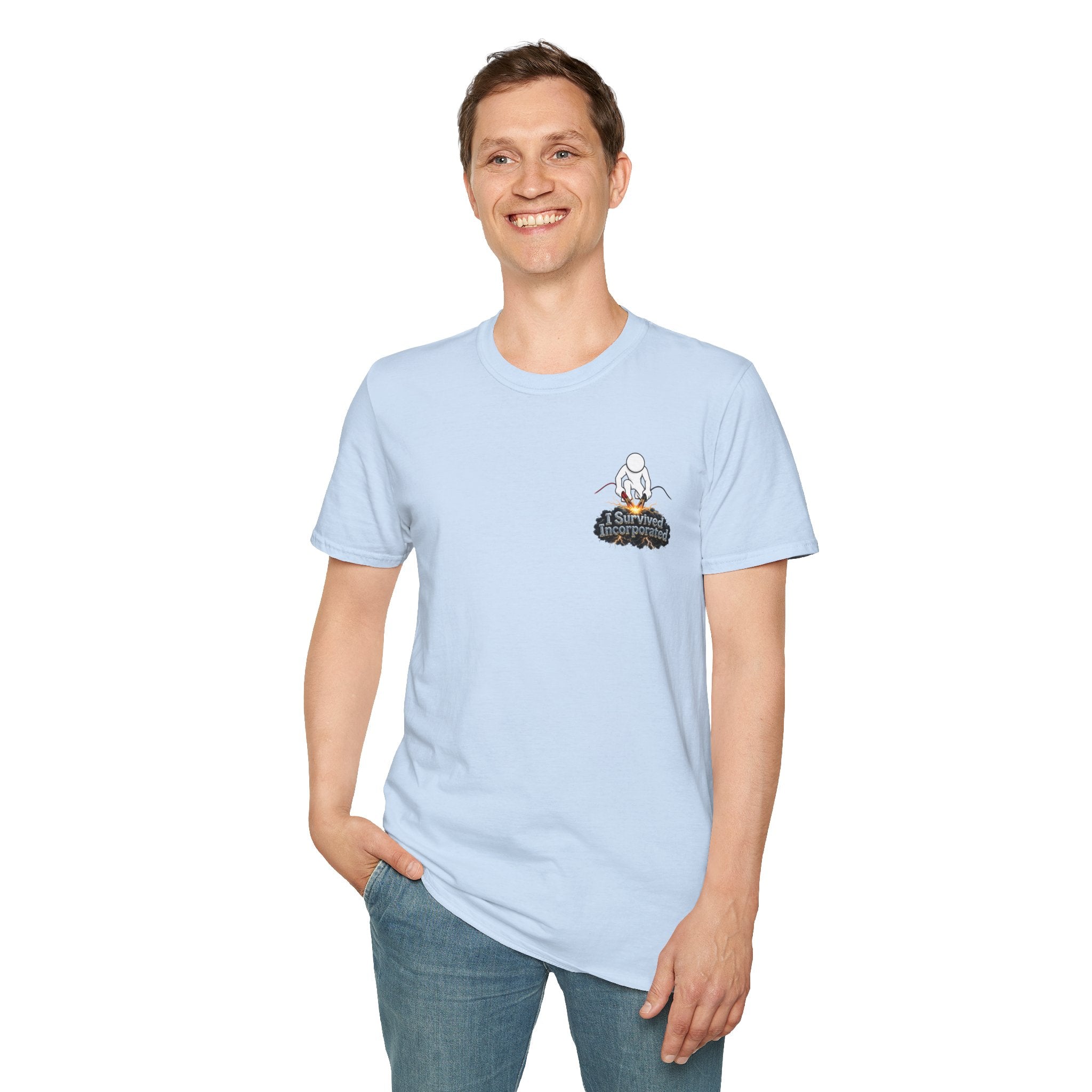 I Survived 2020 — "Please Stand By" Test Pattern Tee Summer Premier Unisex Softstyle T-Shirt