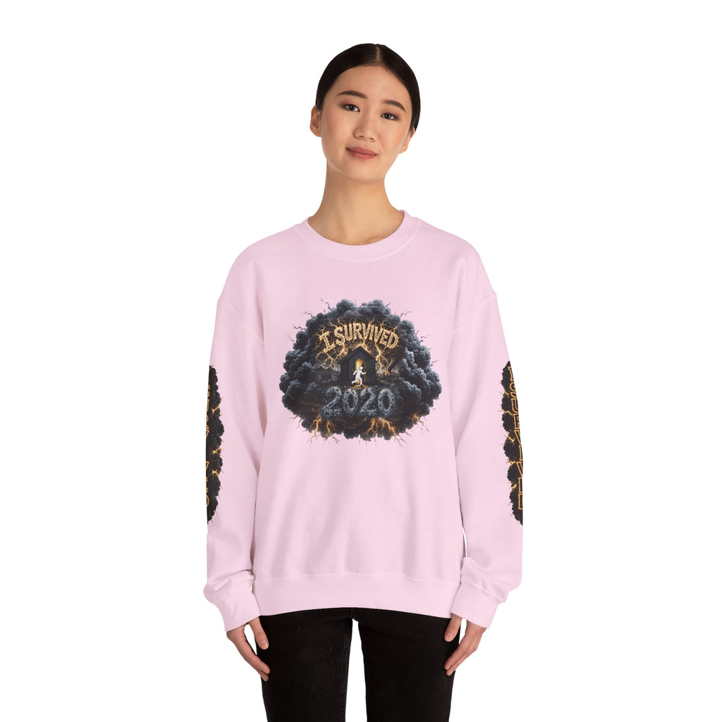 I Survived 2020 — Director's Cut Original Design Teaser Tee | Season 1 Premiere Drop Unisex Heavy Blend™ Crewneck Sweatshirt (SPECIAL EDITION)