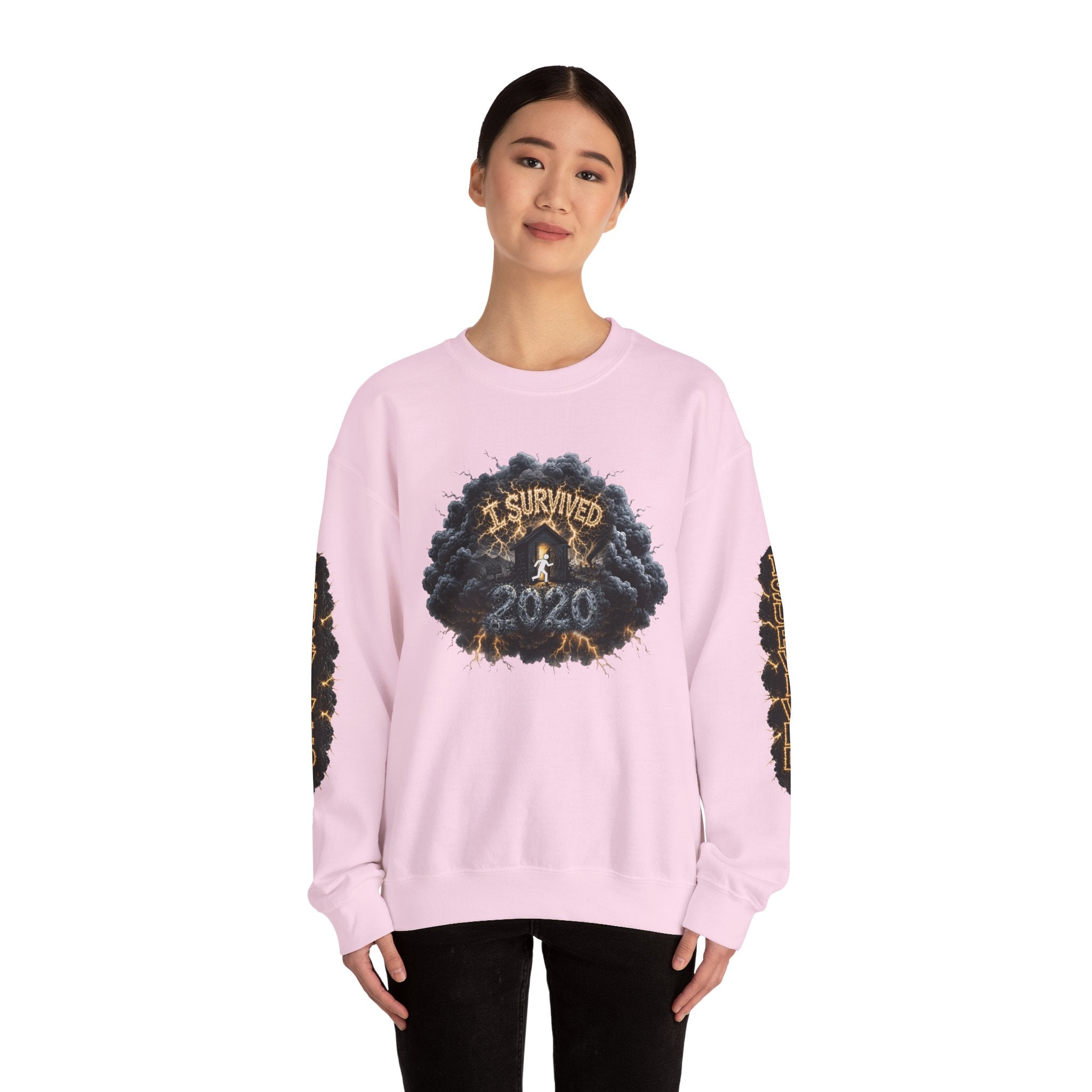 I Survived 2020 — Director's Cut Original Design Teaser Tee | Season 1 Premiere Drop Unisex Heavy Blend™ Crewneck Sweatshirt (SPECIAL EDITION)