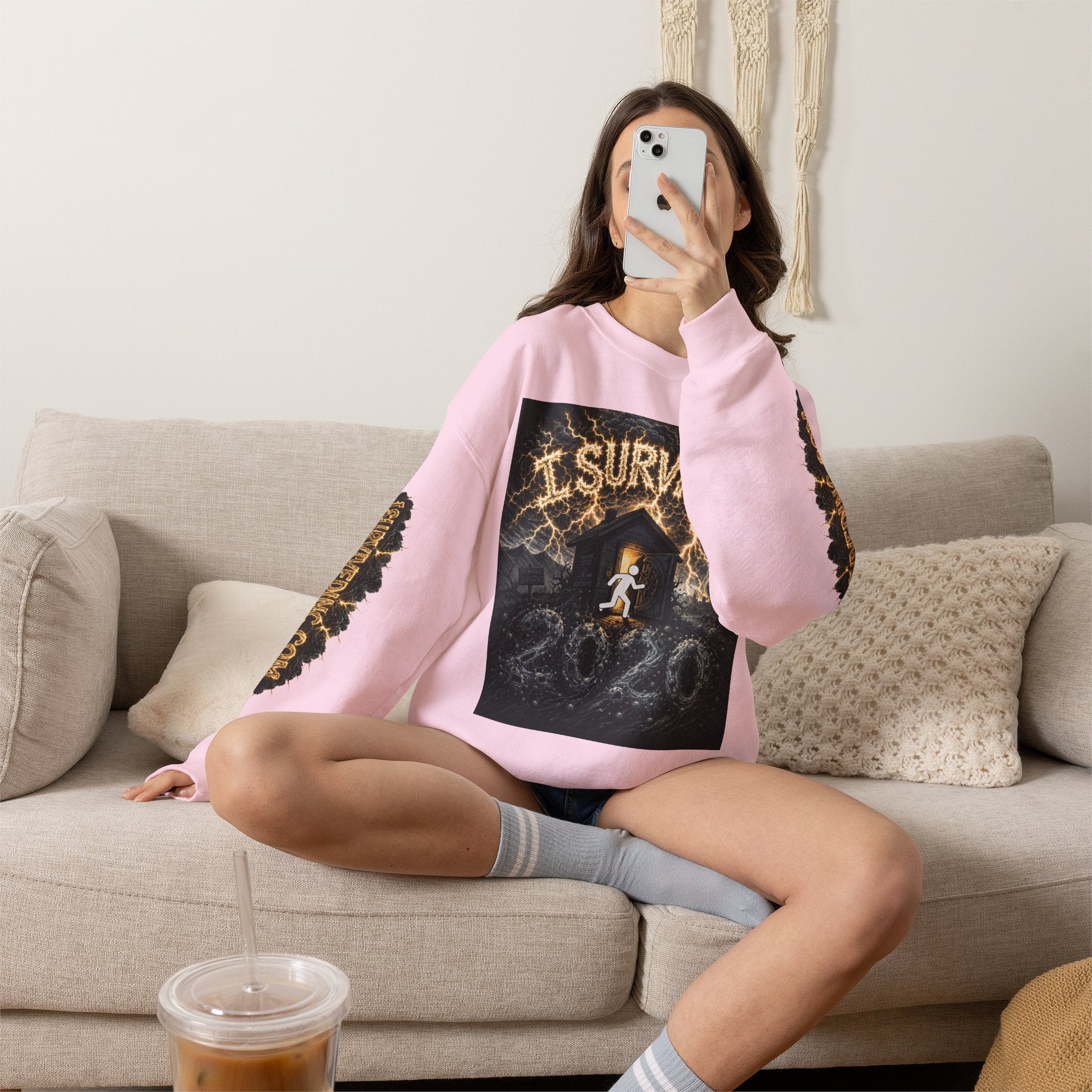 I Survived 2020 — Original PILOT Design: Special Edition Unisex Heavy Blend™ Crewneck Sweatshirt