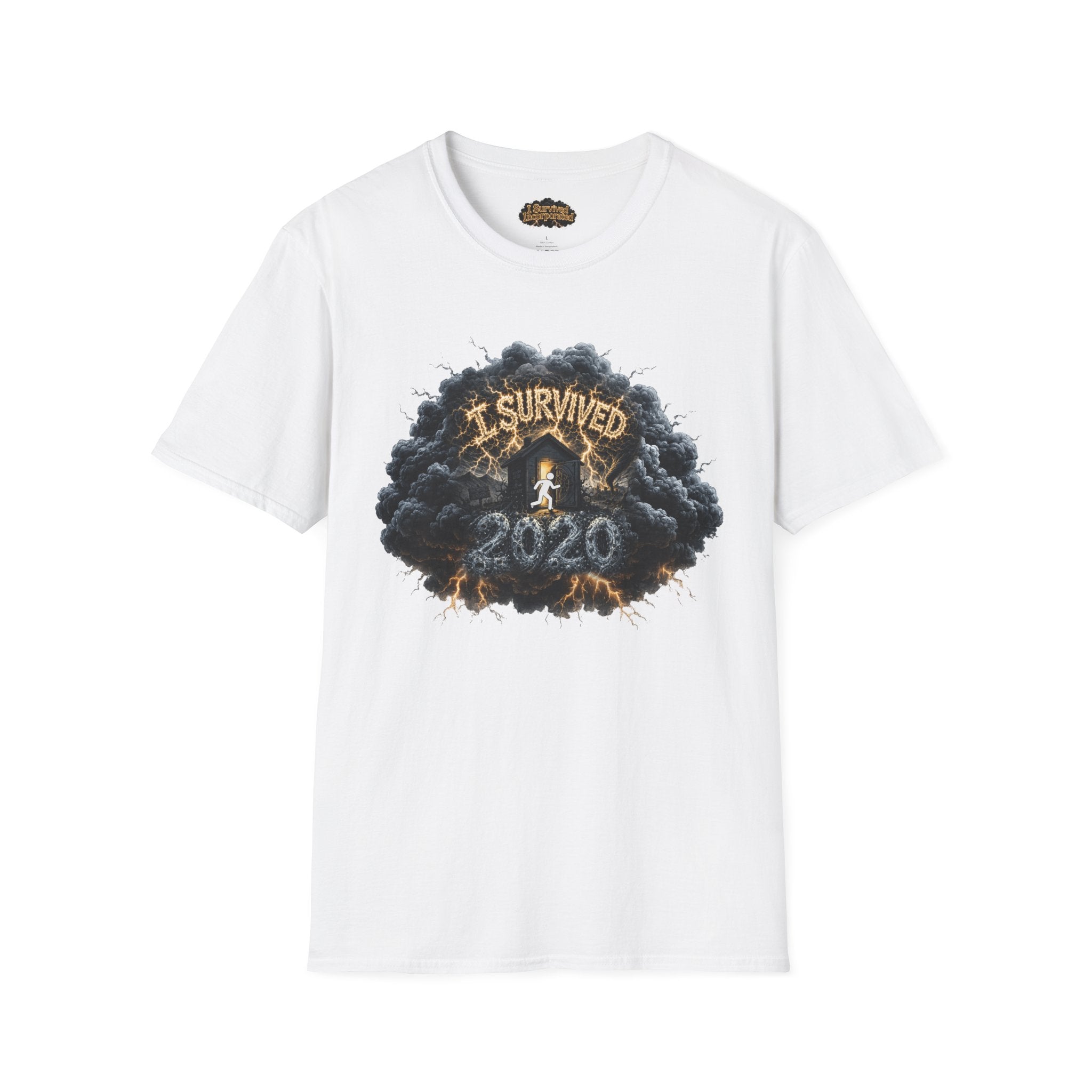 I Survived 2020 — Director's Cut Original Design Teaser Tee | Season 1 Premiere Drop Unisex Softstyle T-Shirt