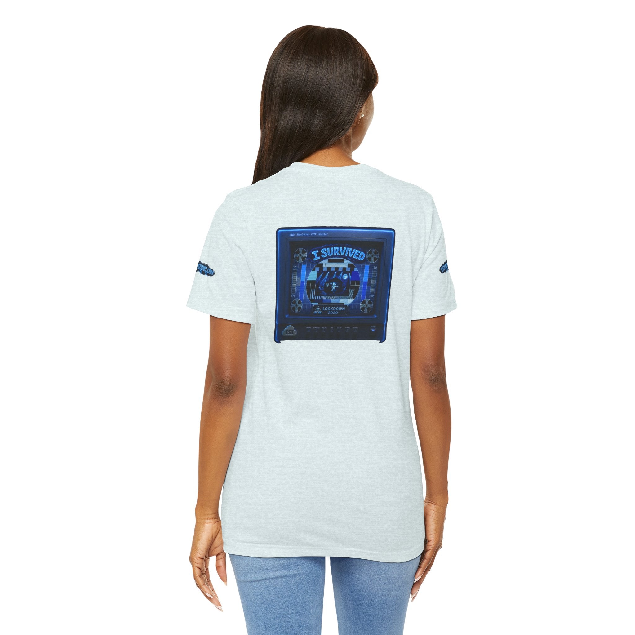 I Survived 2020 — "Please Stand By" Test Pattern Tee Lockdown Special Edition Summer Exclusive Unisex Jersey Short Sleeve Tee