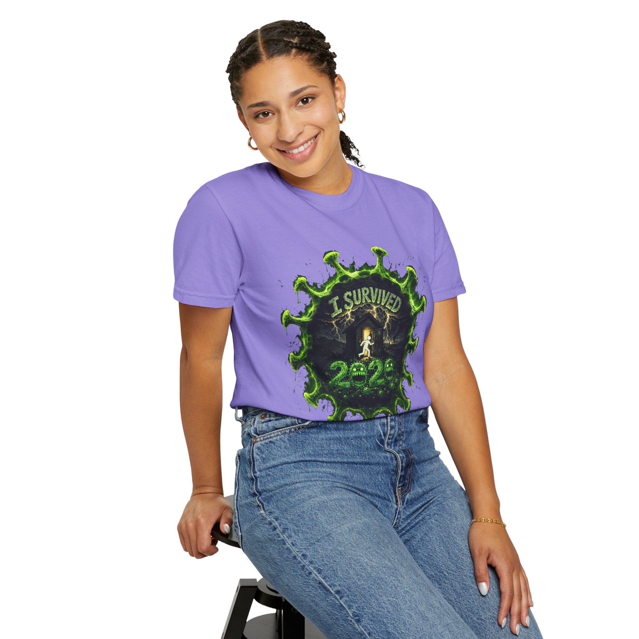 I Survived 2020 — Director's Cut S1:E5 "Delivery Doomsday" | Pandemic Edition Unisex Garment-Dyed T-shirt