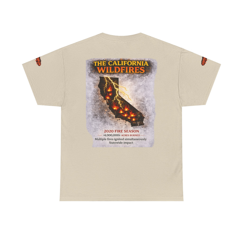 I Survived 2020 — S2:E3 "The California Wildfires" | Wildfire Edition Memorial Unisex Heavy Cotton Tee (SPECIAL EDITION)