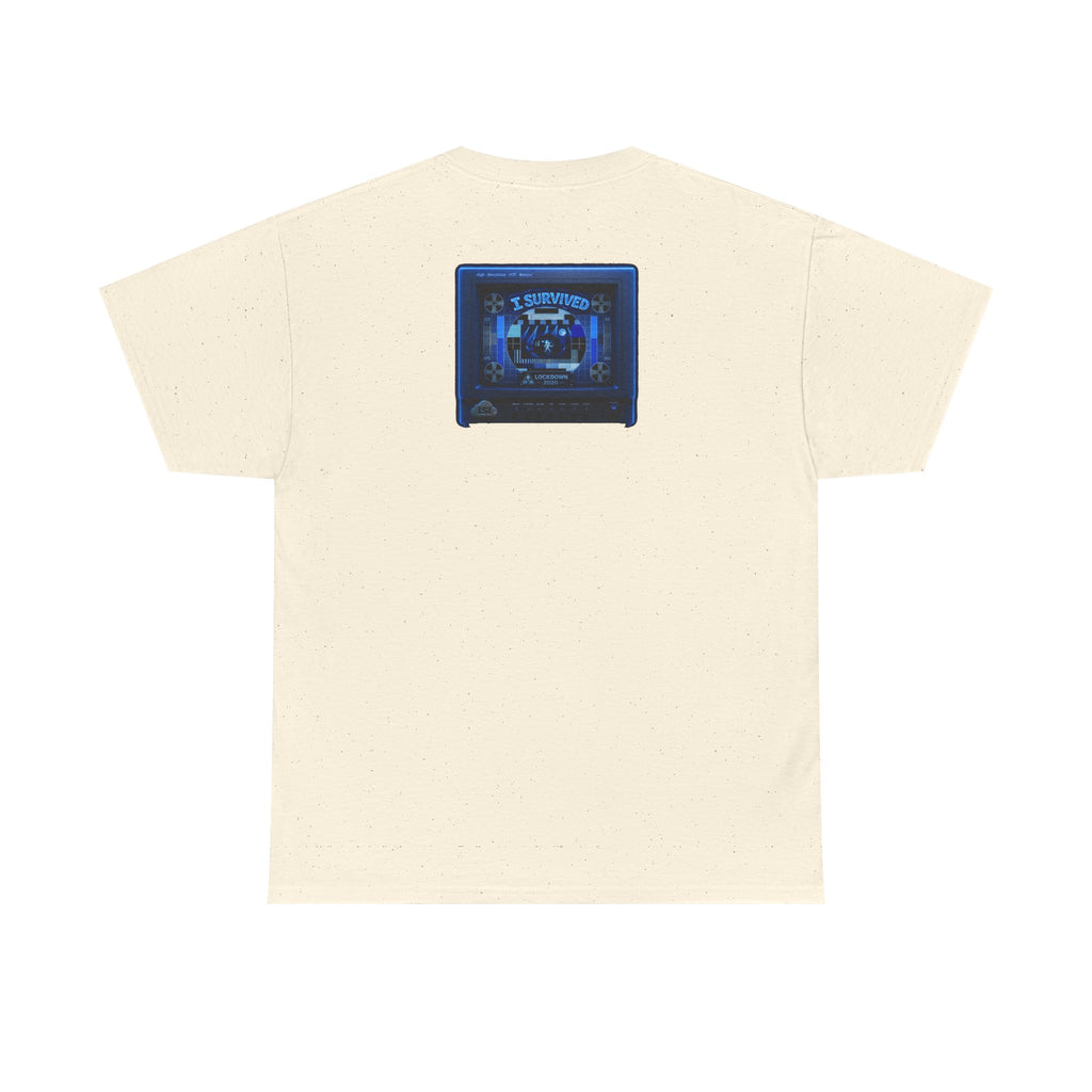I Survived 2020 — "Please Stand By" Test Pattern Tee Lockdown Surveillance Edition Summer Exclusive Unisex Heavy Cotton Tee