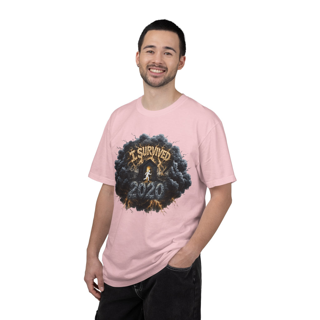 I Survived 2020 — Original Design Teaser Tee | Season 1 Premiere Drop Unisex Garment-Dyed T-shirt