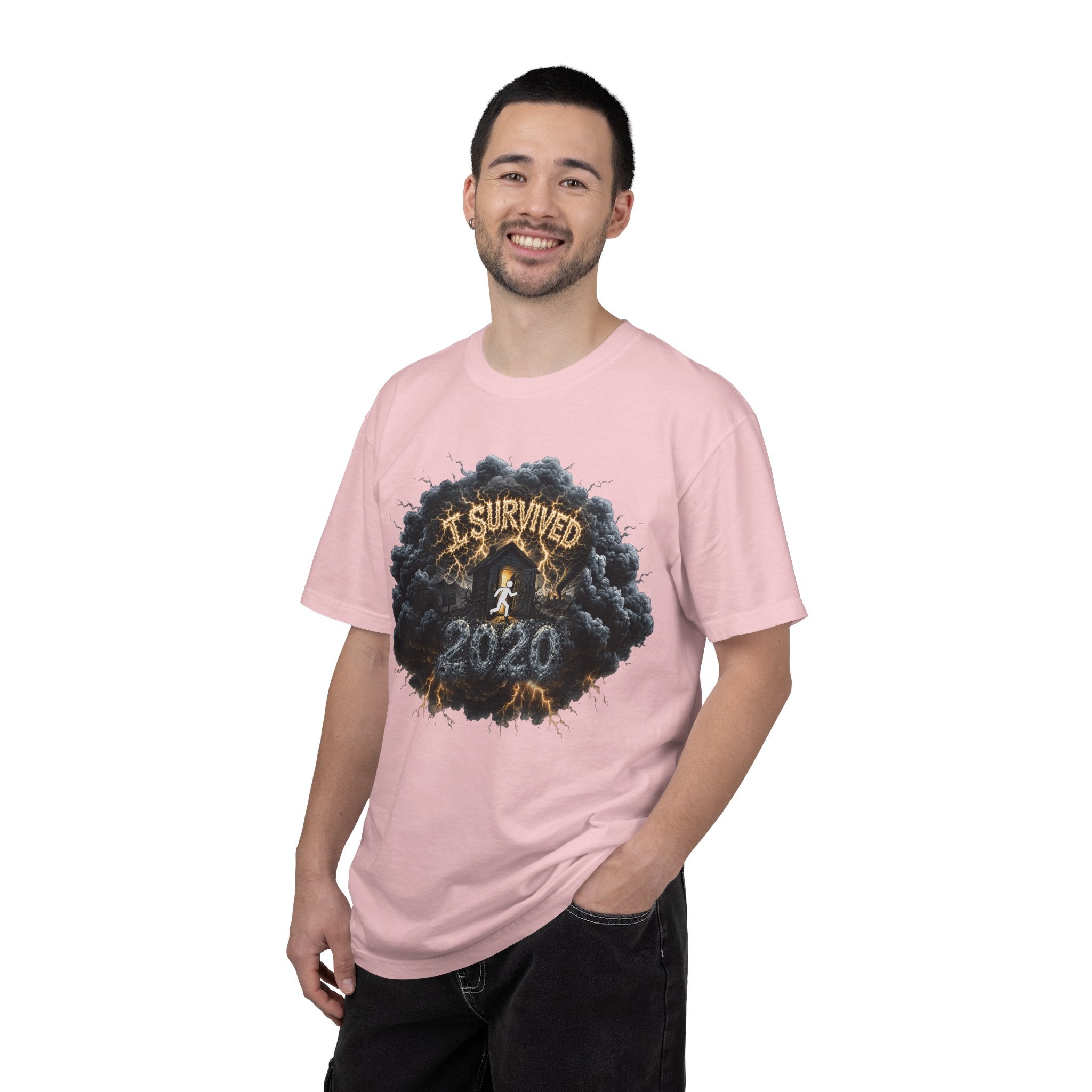 I Survived 2020 — Original Design Teaser Tee | Season 1 Premiere Drop Unisex Garment-Dyed T-shirt