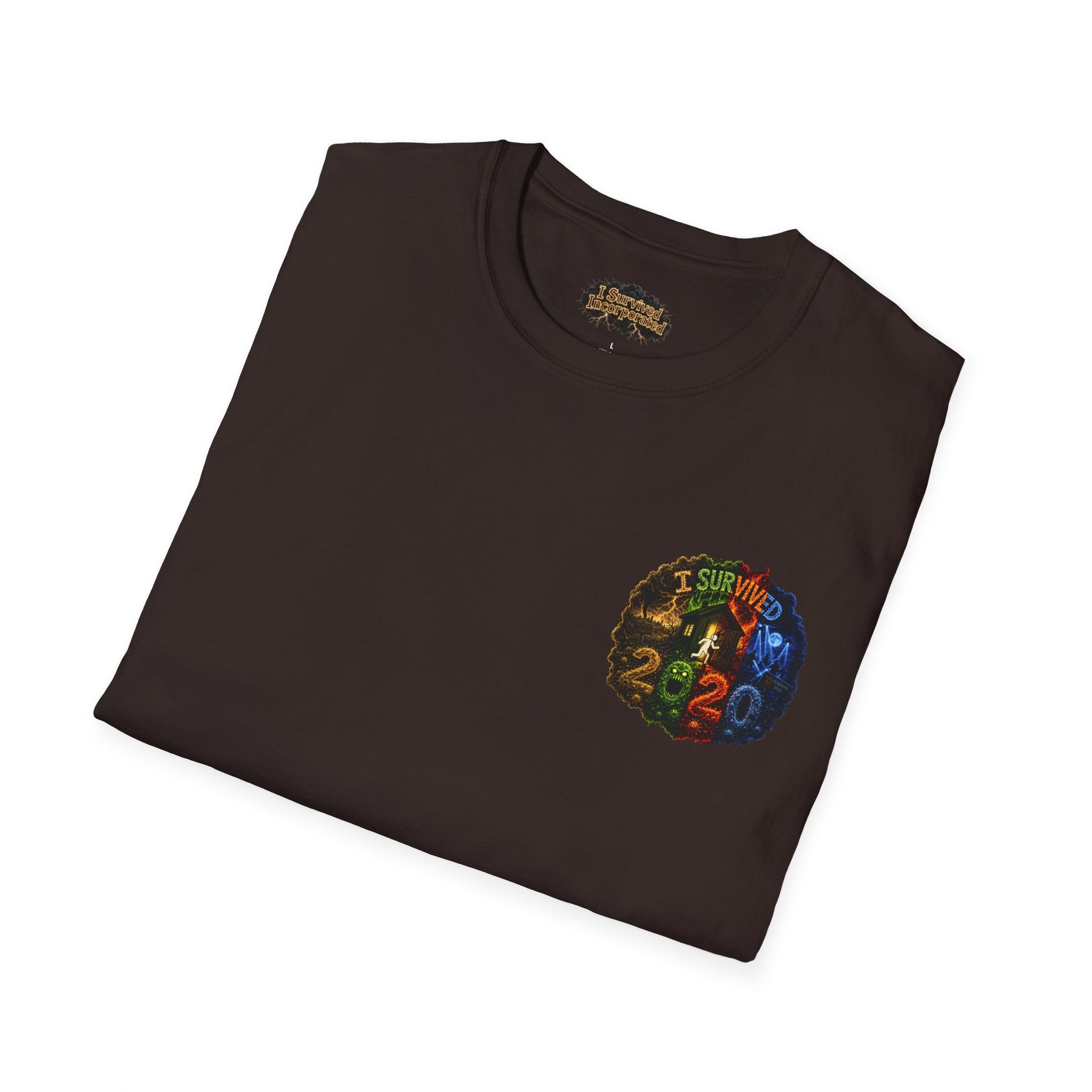 I Survived 2020 — "No Signal" Test Pattern Tee Alien Broadcast Finale Summer Premiere Unisex Softstyle T-Shirt